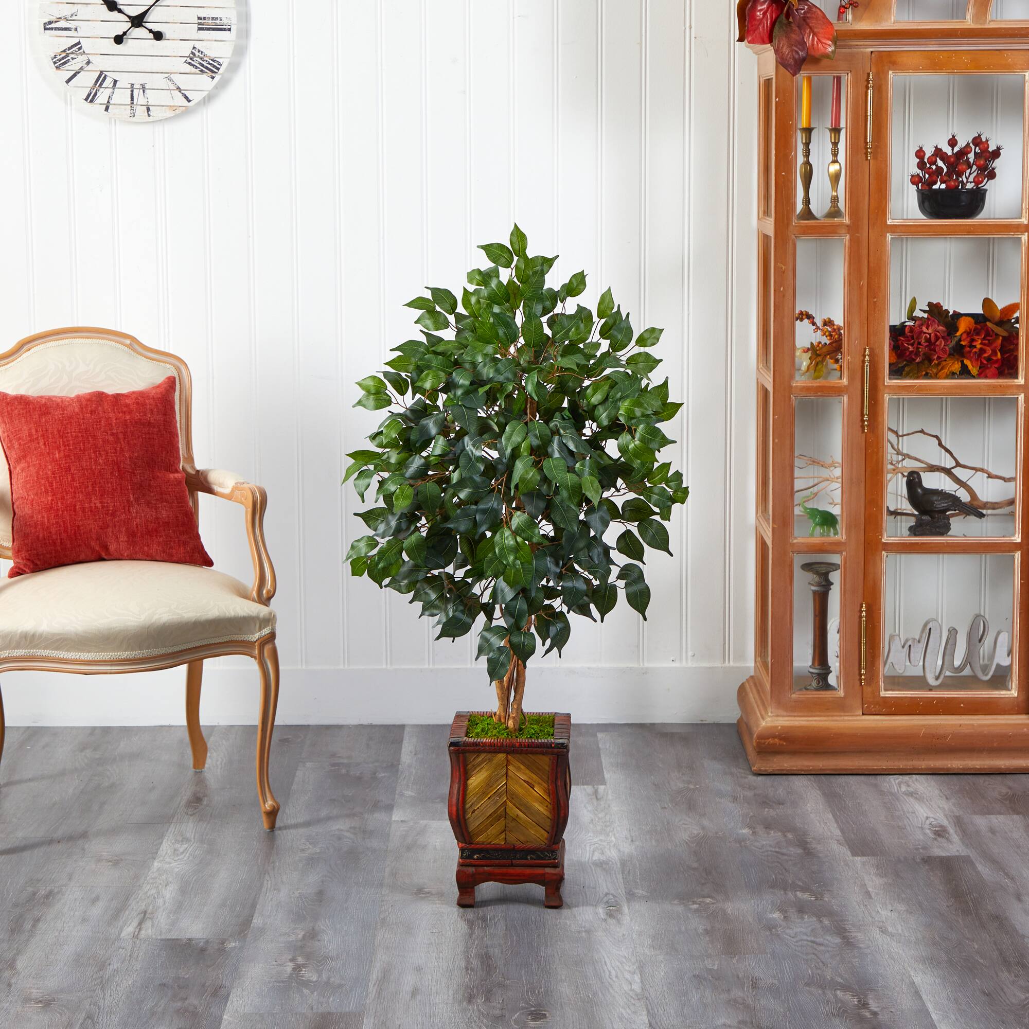 4ft. Ficus Tree in Decorative Planter