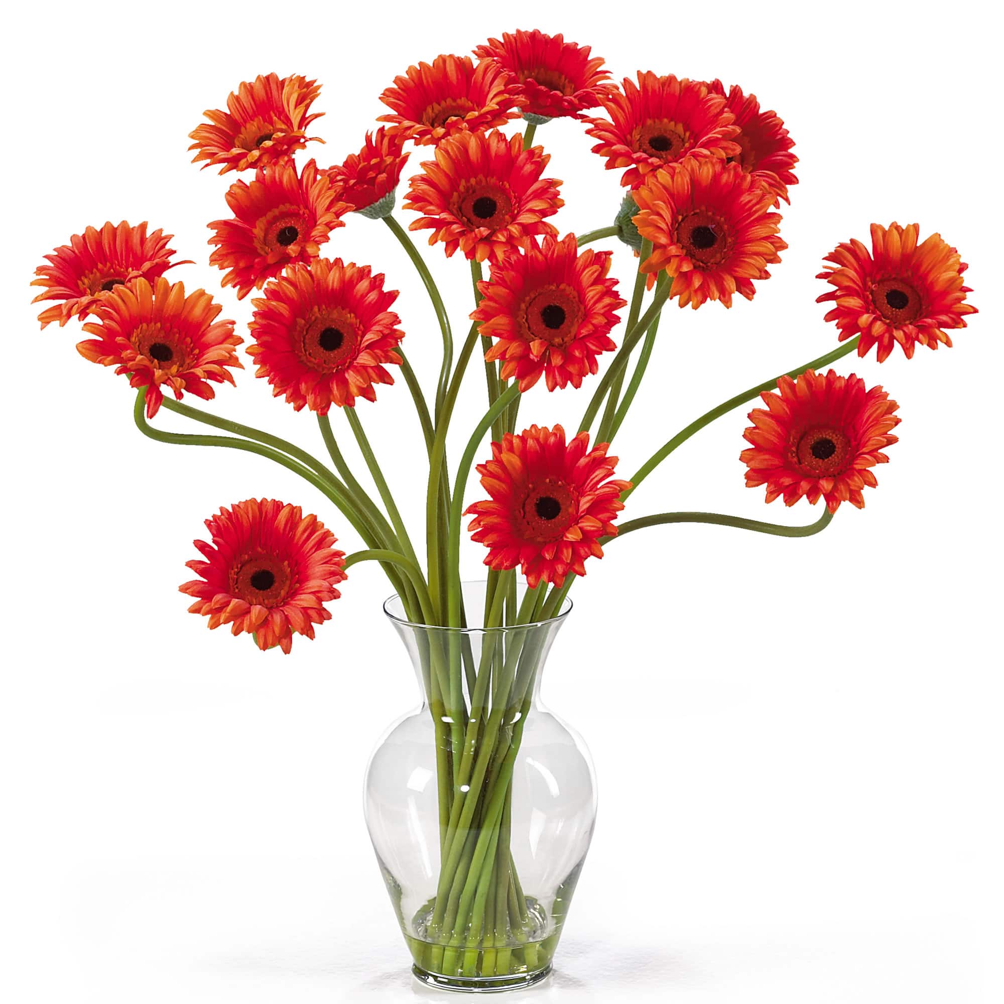 21&#x22; Gerbera Daisy Liquid Illusion Silk Flower Arrangement