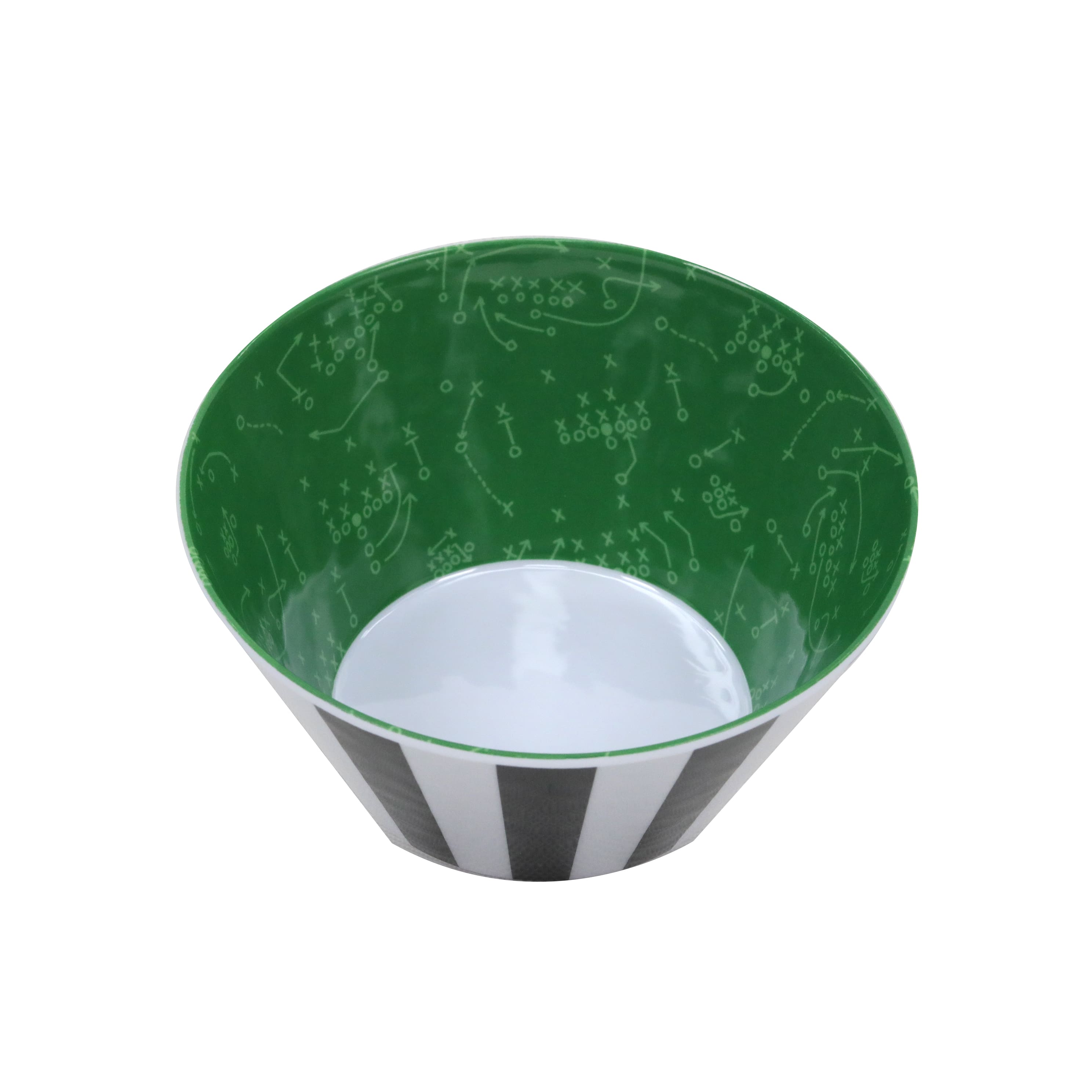 6&#x22; Black &#x26; White Football Plays Dip Bowl by Celebrate It&#x2122;