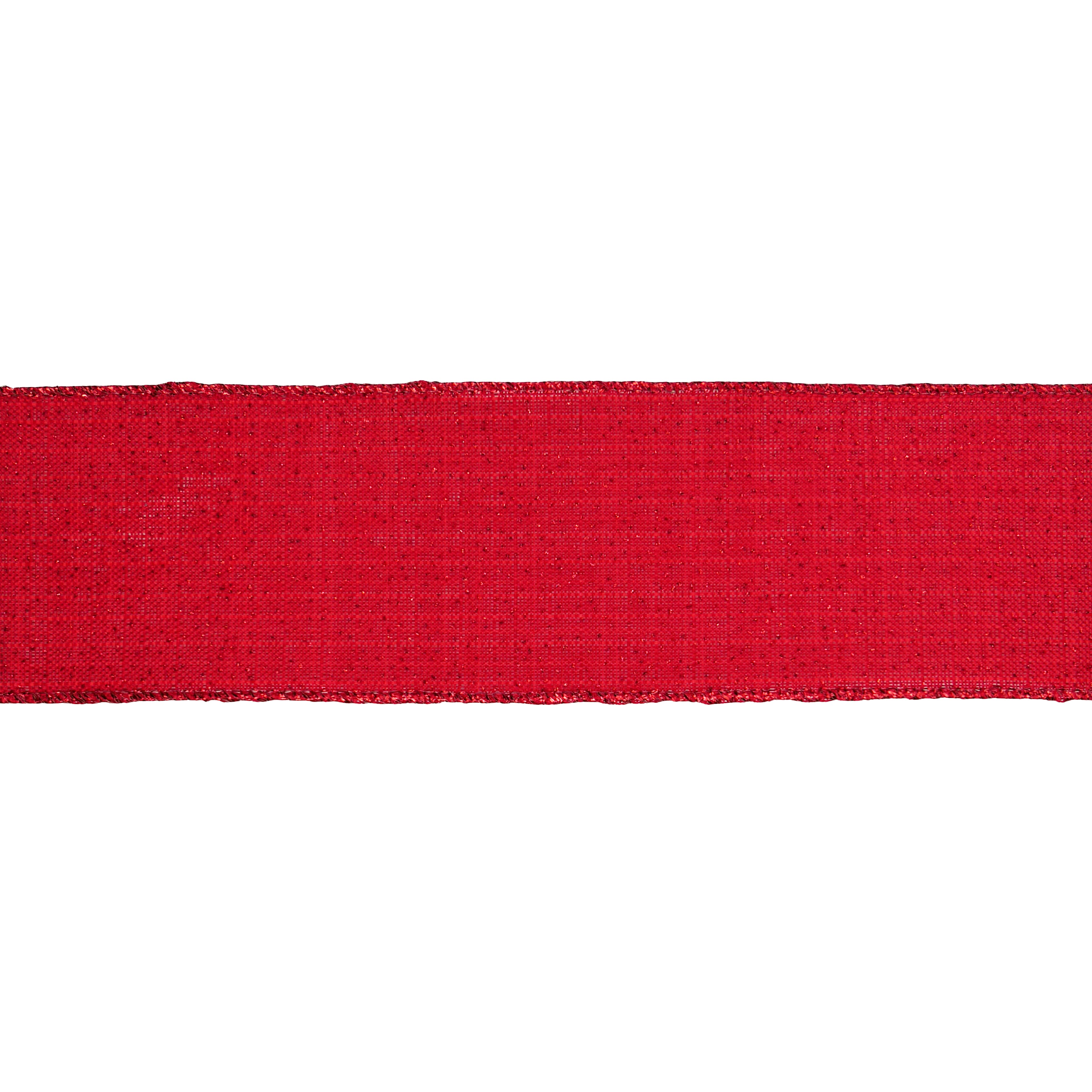 2.5&#x22; x 20ft. Red Wired Shimmer Ribbon by Celebrate It&#xAE;