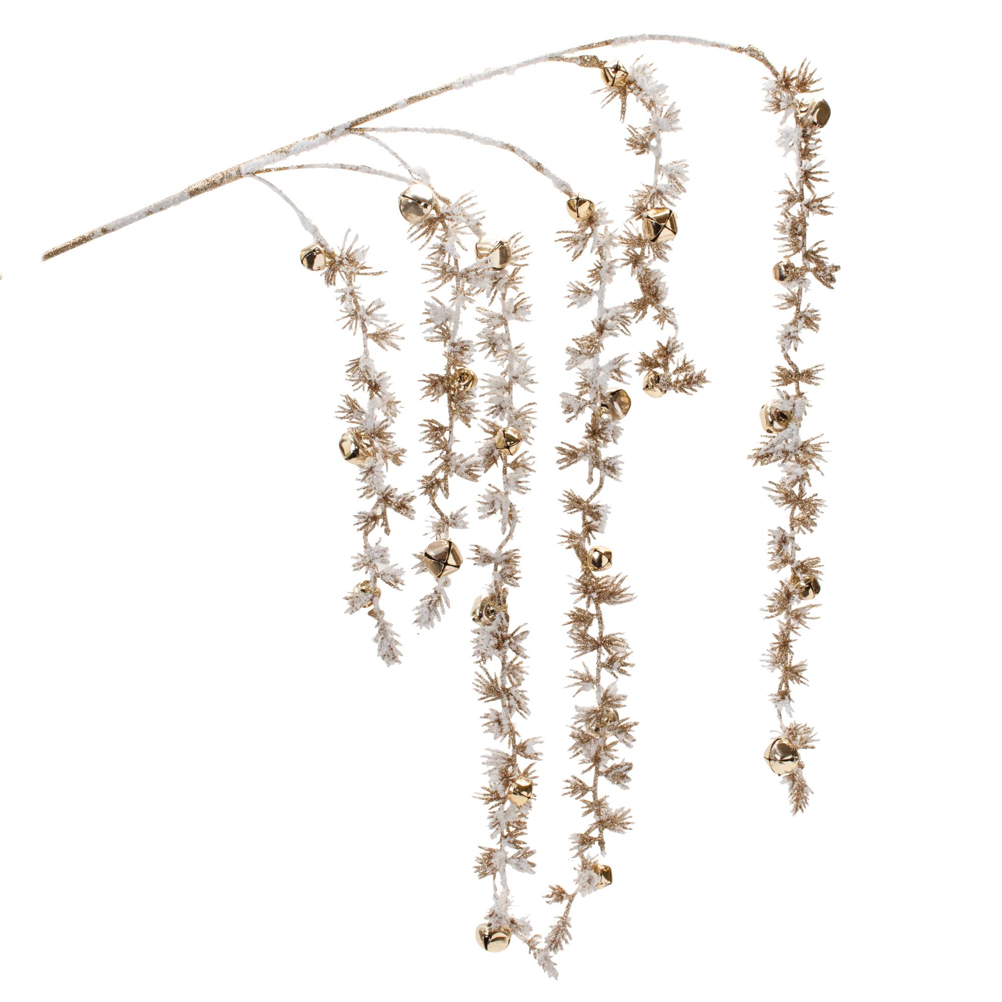 Snowy Hanging Pine Bell Branches, 2ct.