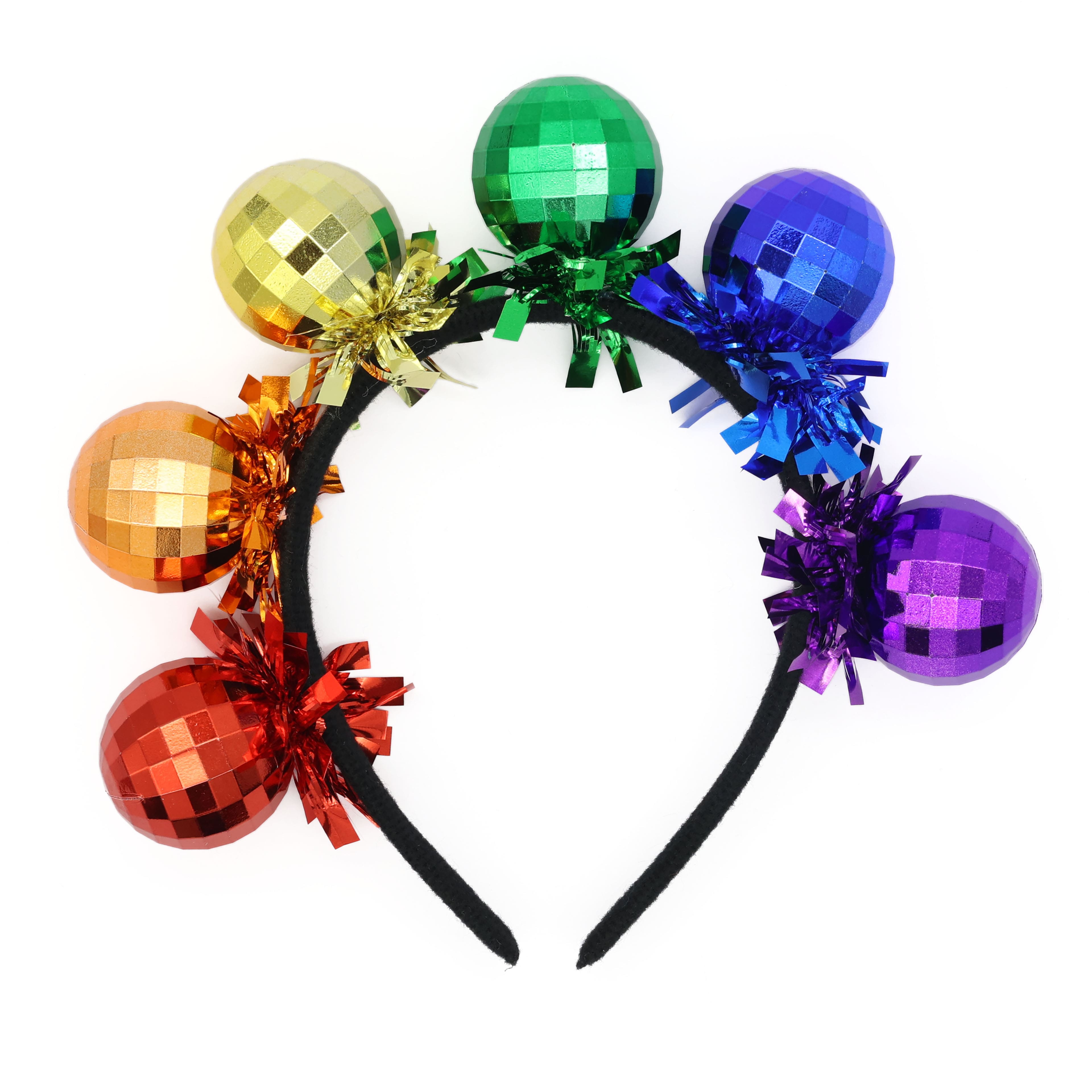 Pride Rainbow Disco Ball Adult Headband by Celebrate It&#x2122;