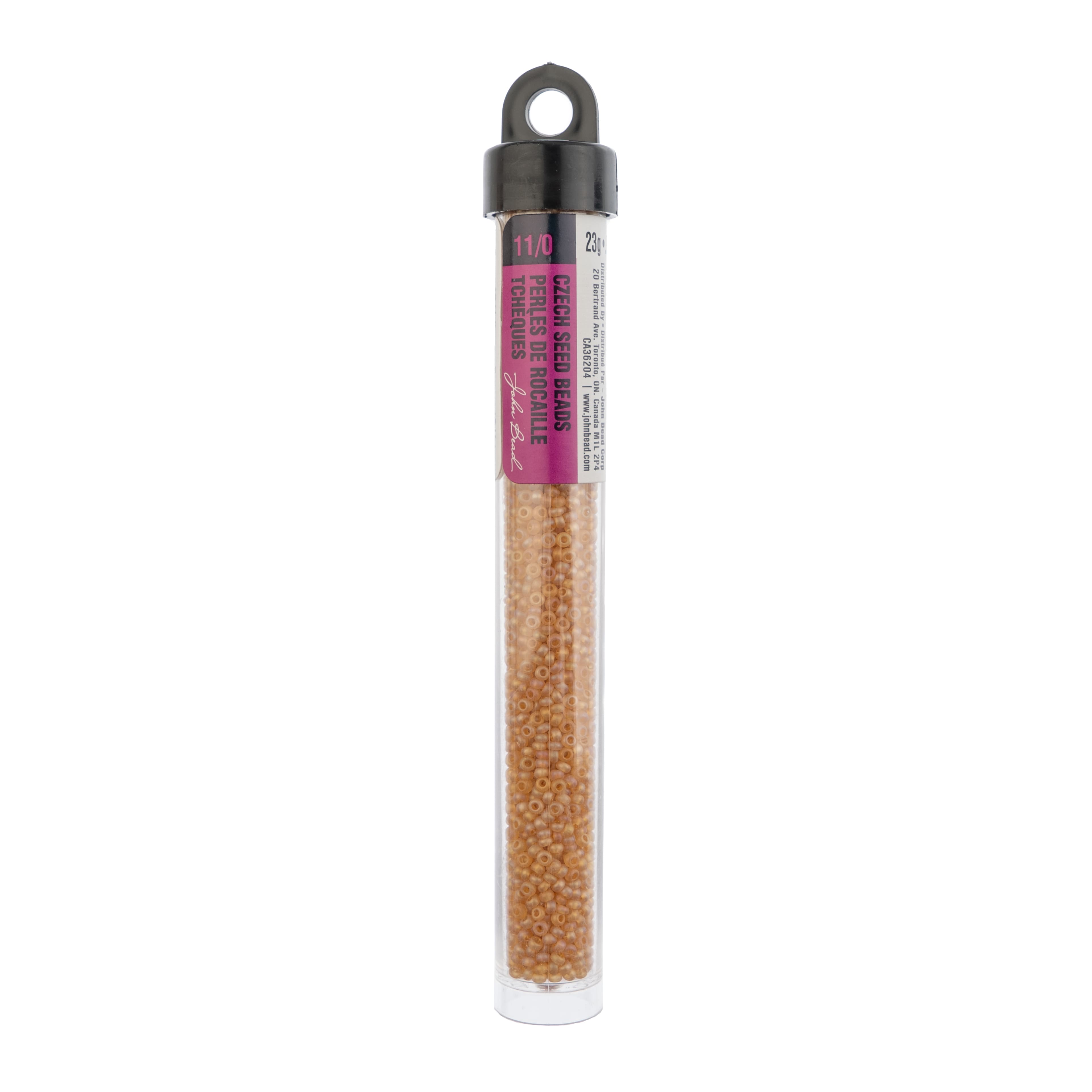 John Bead 11/0 Czech Glass Seed Beads, 23g