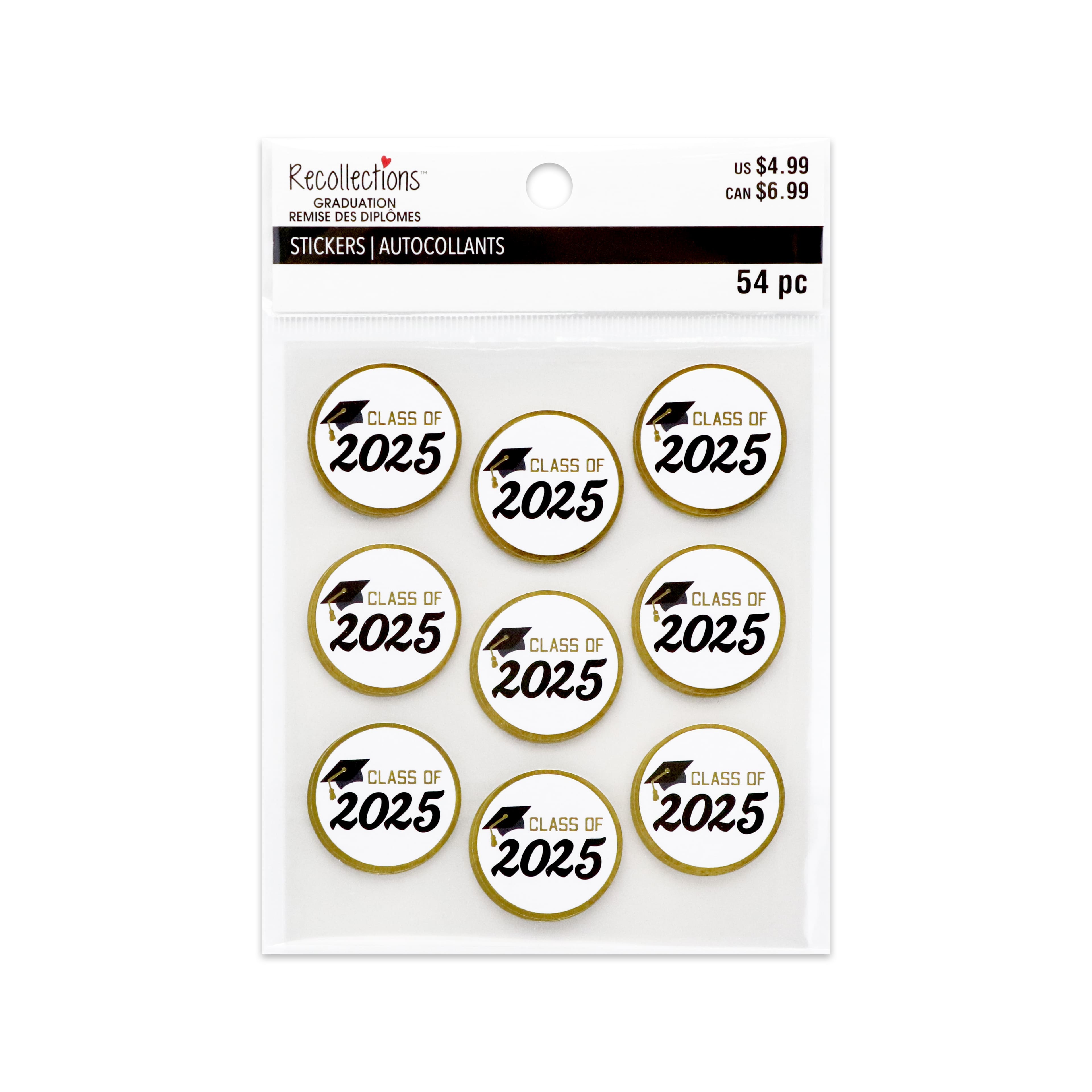 White Graduation Envelope Seals, 54ct. by Recollections&#x2122;