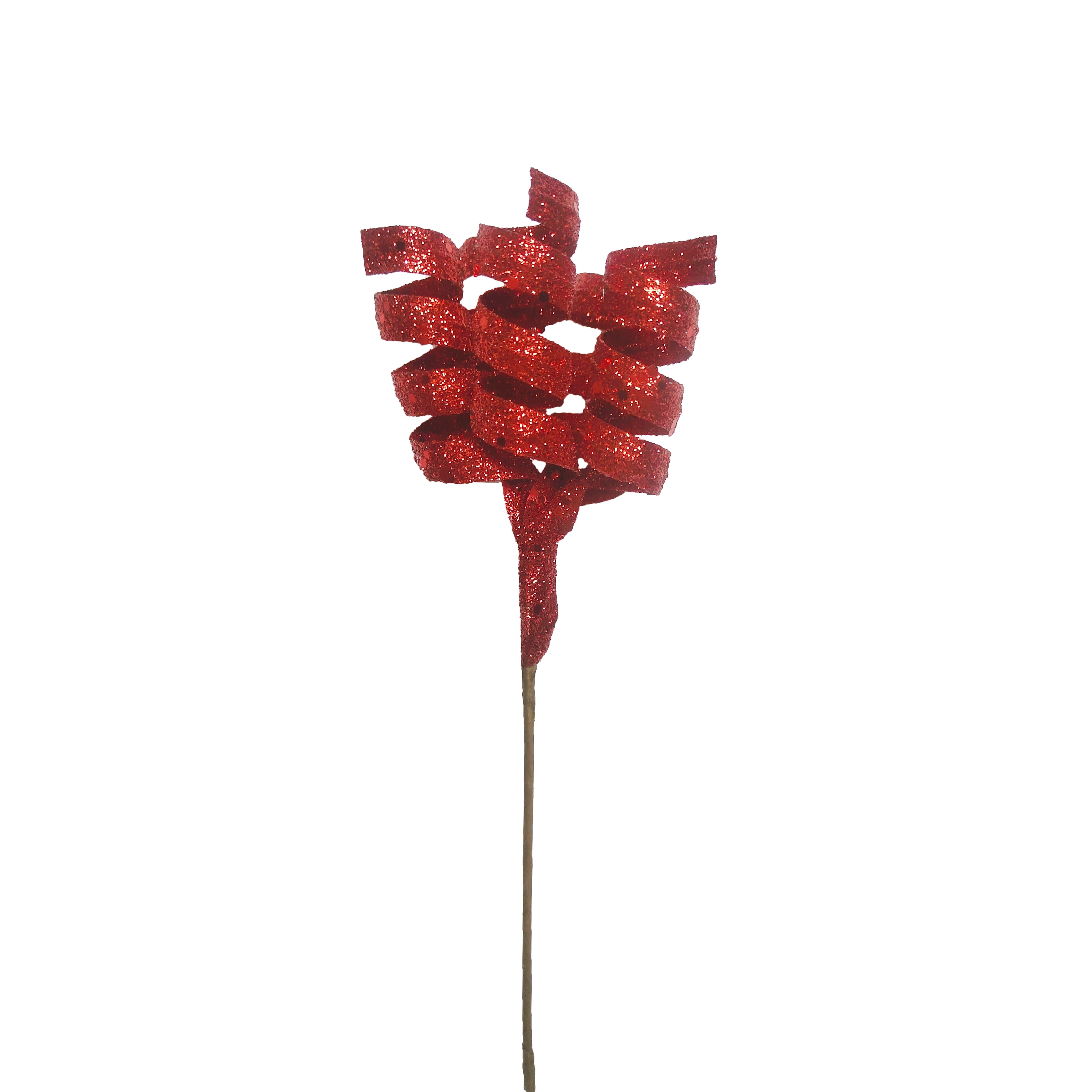 8&#x22; Glittery Red Coil Pick by Ashland&#xAE;