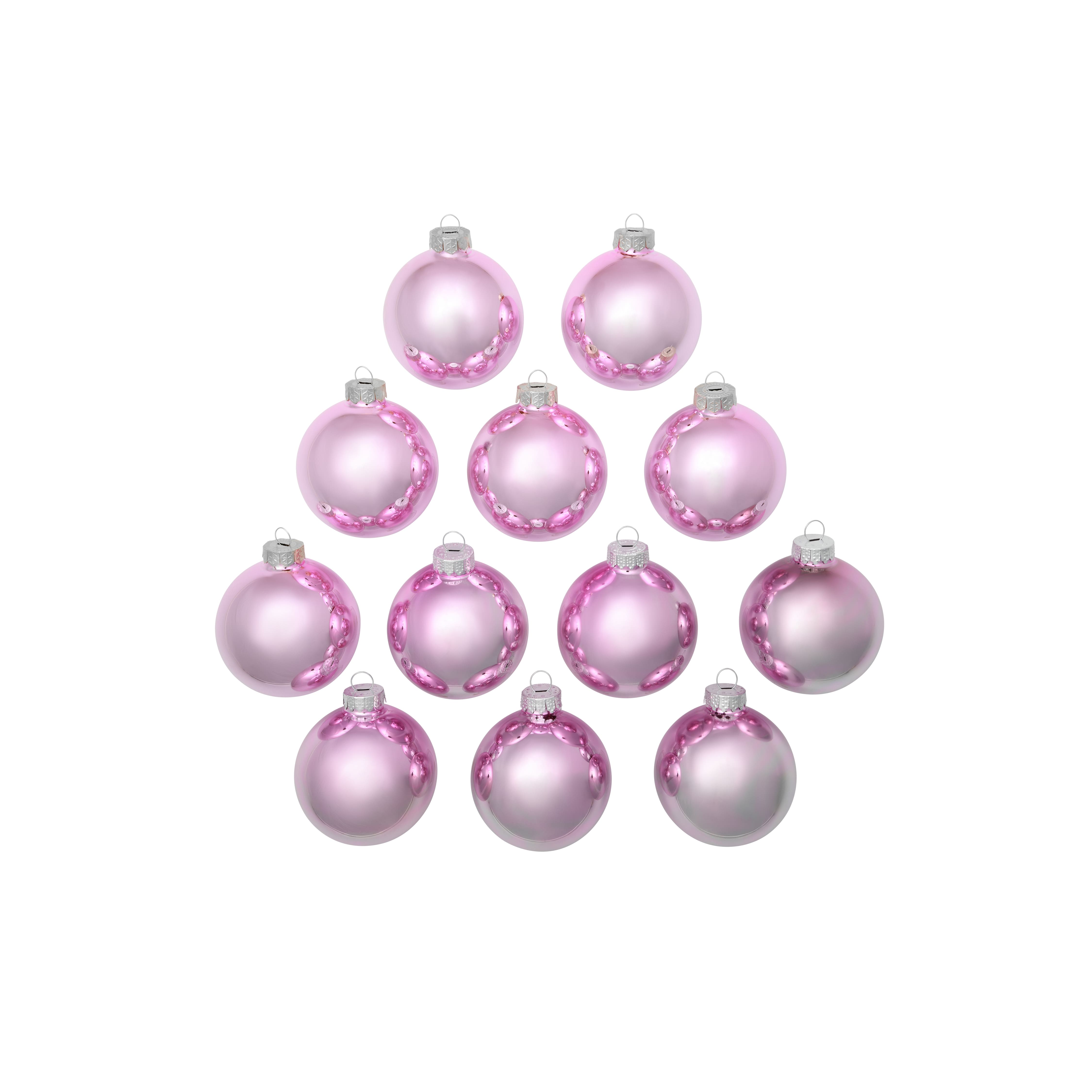 Whitehurst 12ct. 2.75" Shiny Glass Ball Ornaments