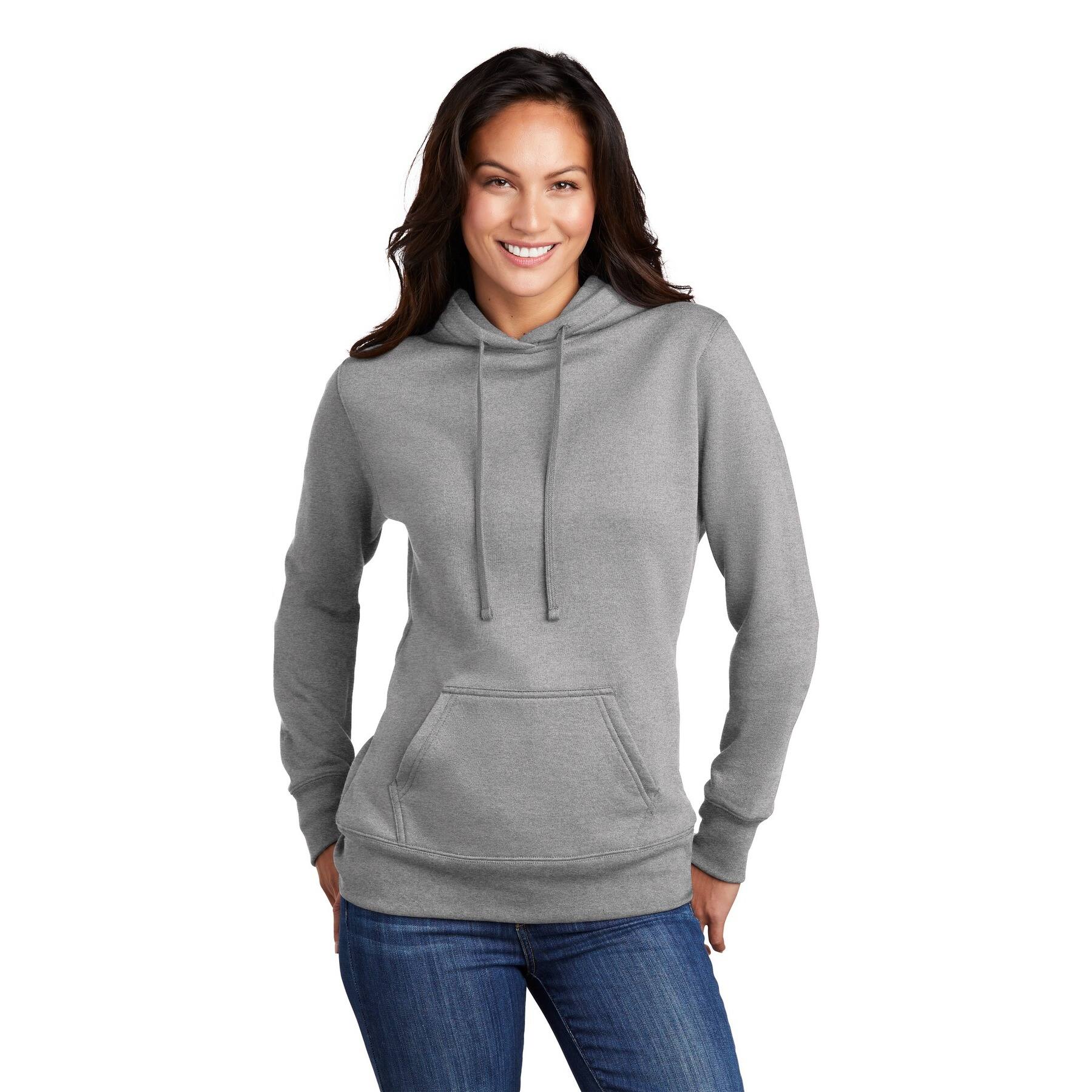 Port & Company® Hooded Pullover Ladies Core Fleece Sweatshirt
