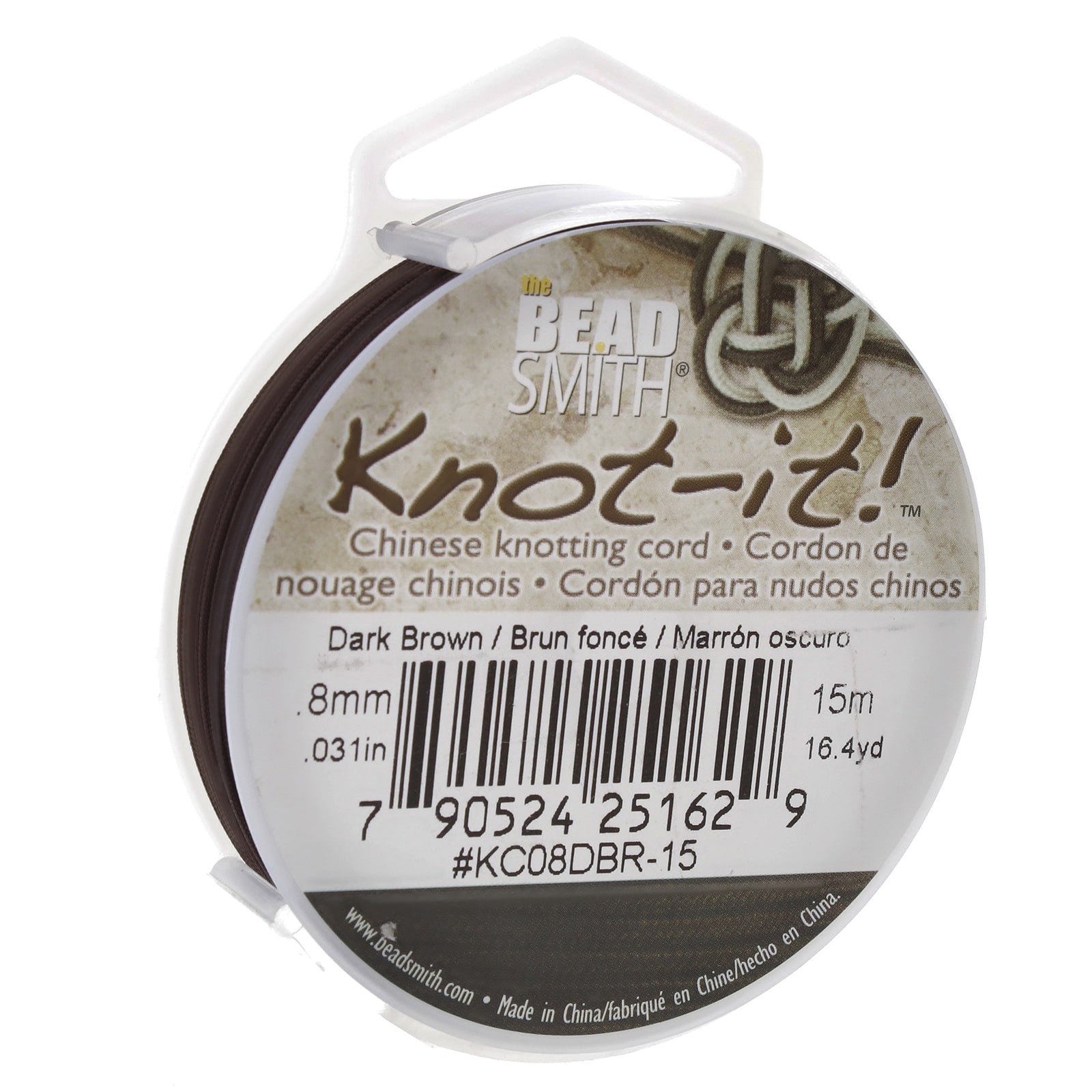 The Beadsmith® Knot-it!™ 0.8mm Chinese Knotting Cord