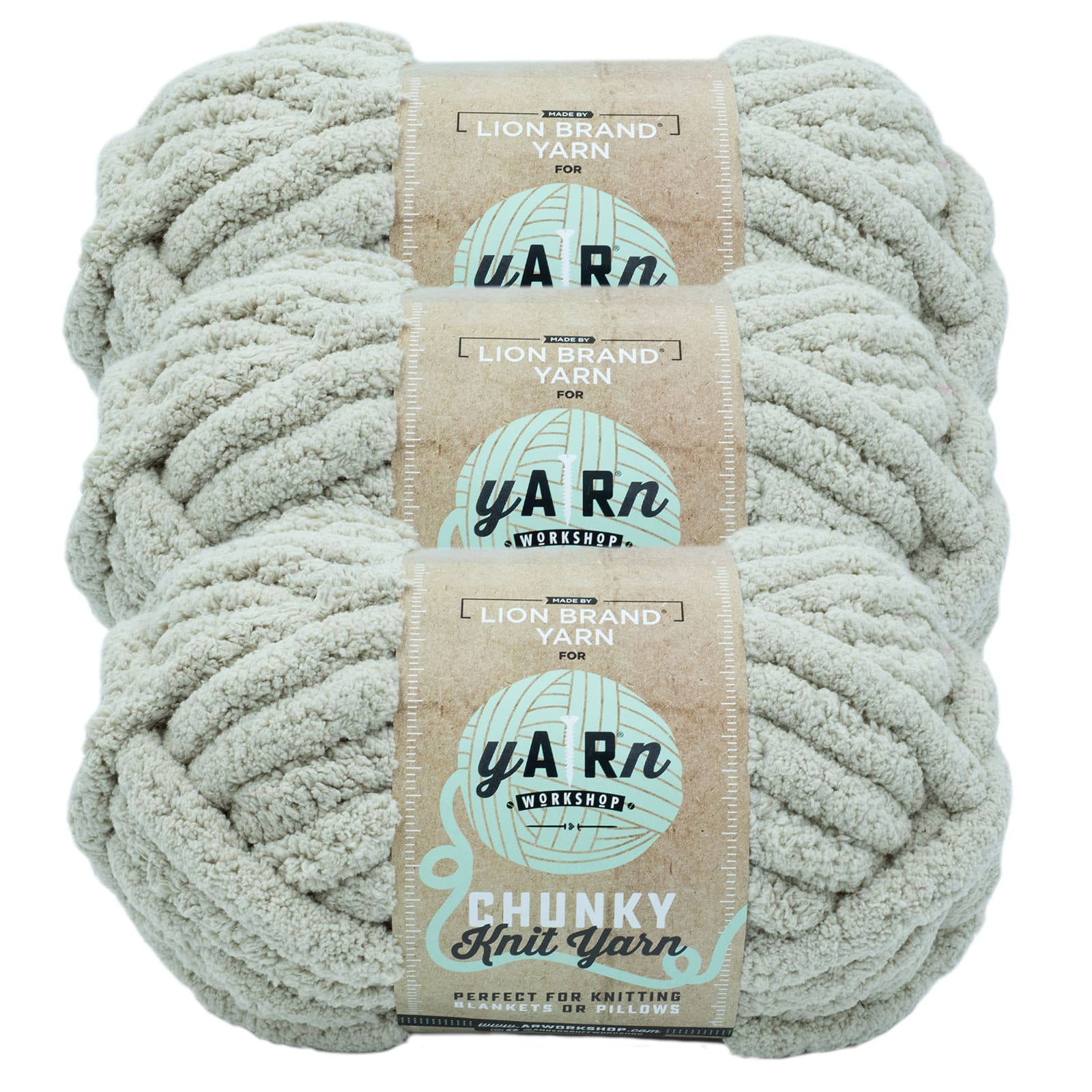 3 Pack Lion Brand® Yarn Workshop Chunky Knit Yarn