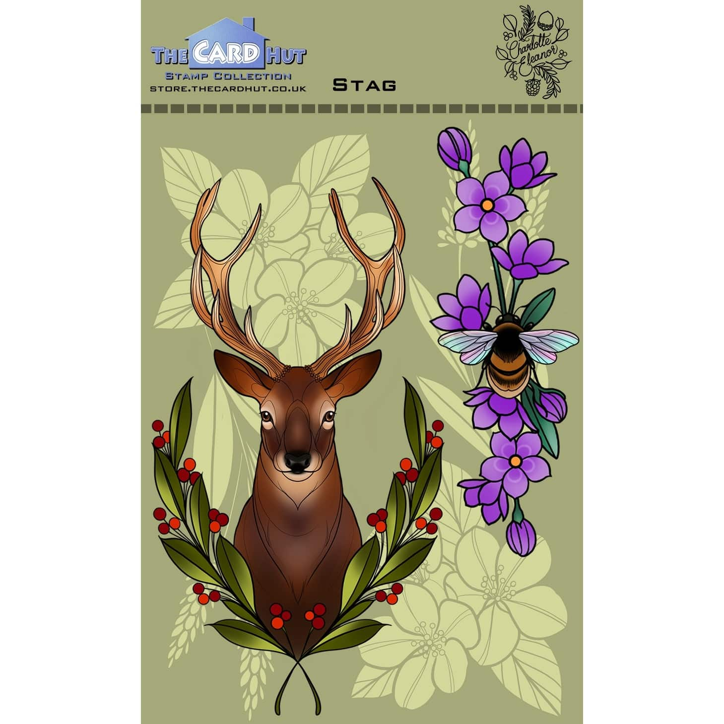 The Card Hut Stag Clear Stamps by Charlotte Eleanor