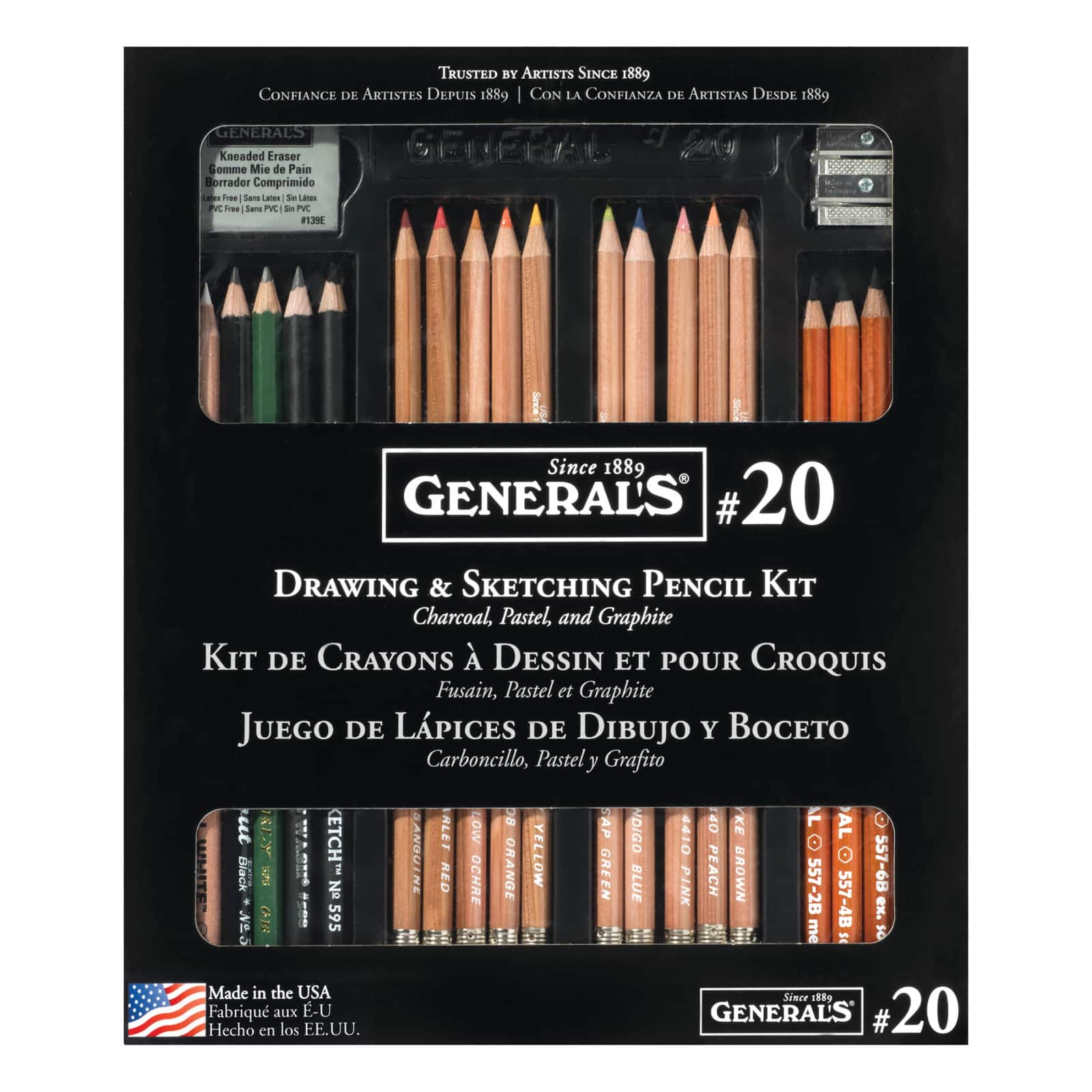 General&#x27;s&#xAE; No. 20 Drawing &#x26; Sketching Pencil Kit