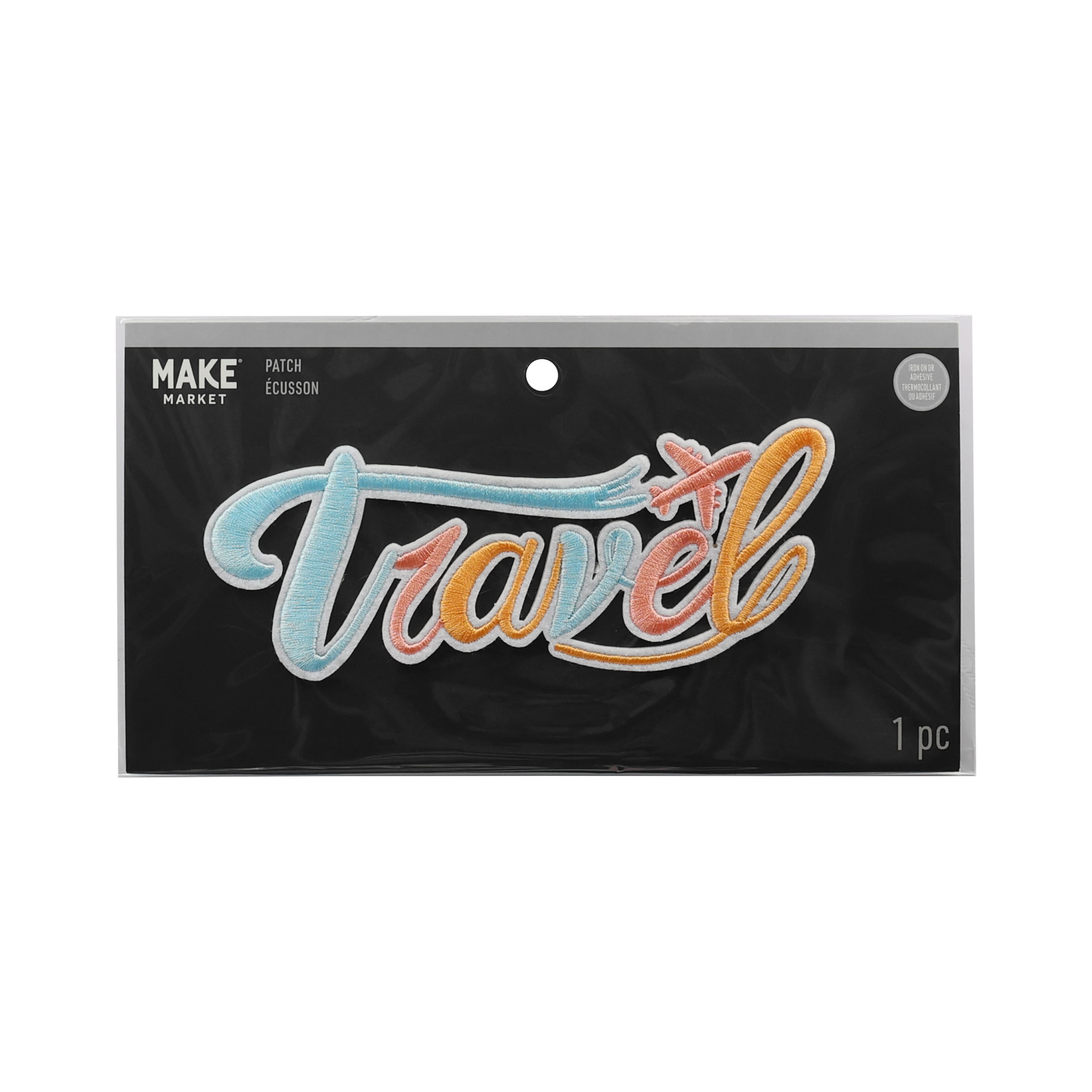 Embroidered Travel Iron On Patch by Make Market&#xAE;