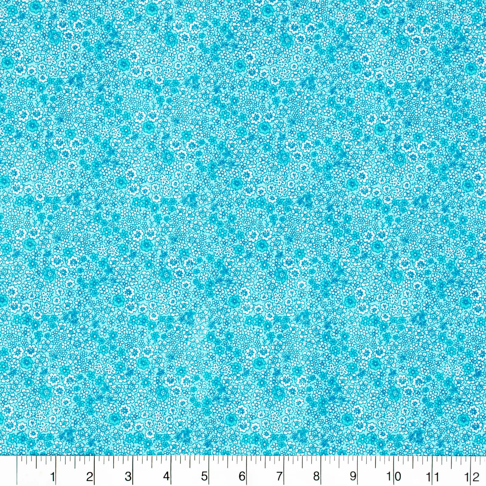 12 Pack: Floral Printed Fabric Bundle by Loops &#x26; Threads&#x2122;