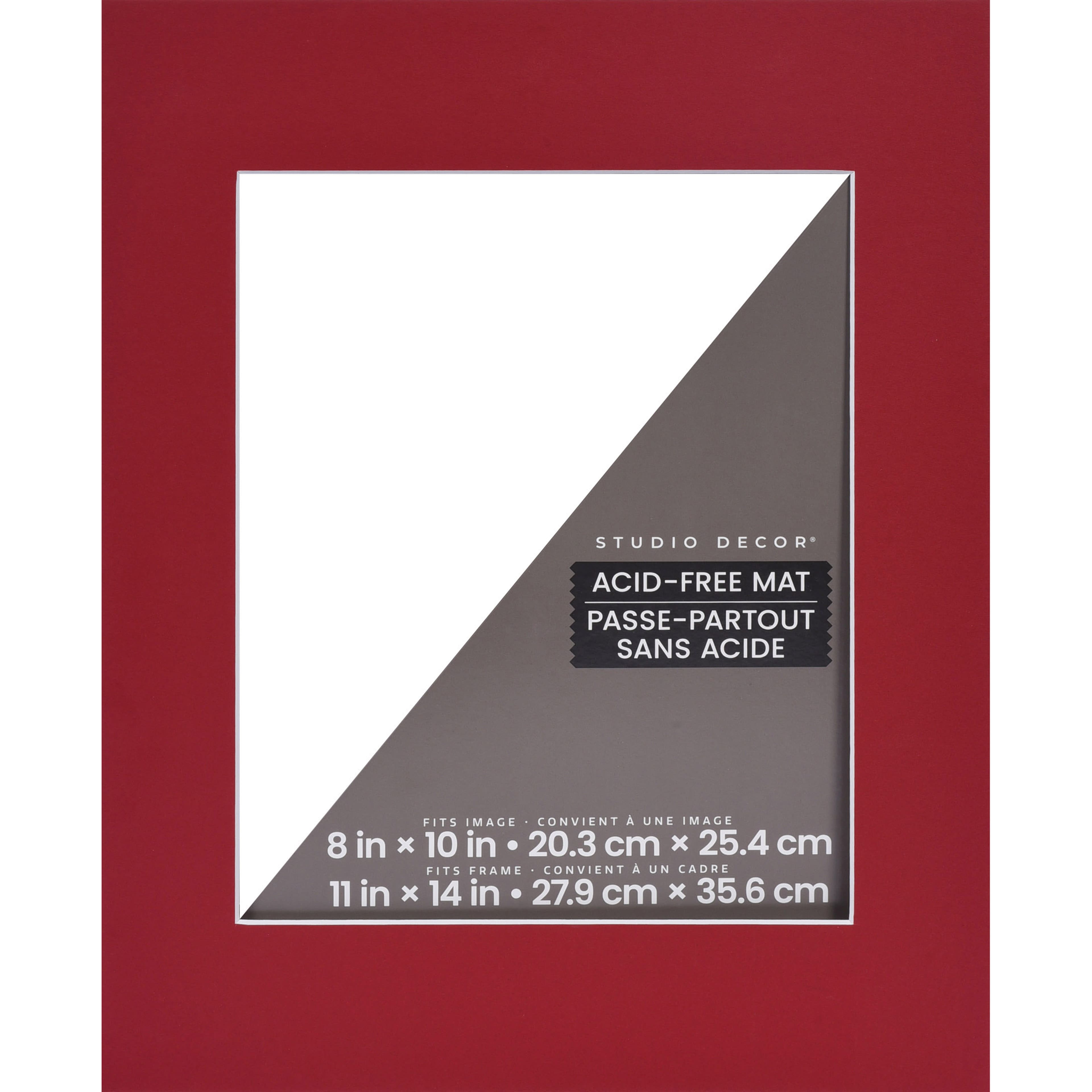 11" x 14" Red Mat, 8" x 10" Opening Size by Studio Décor®