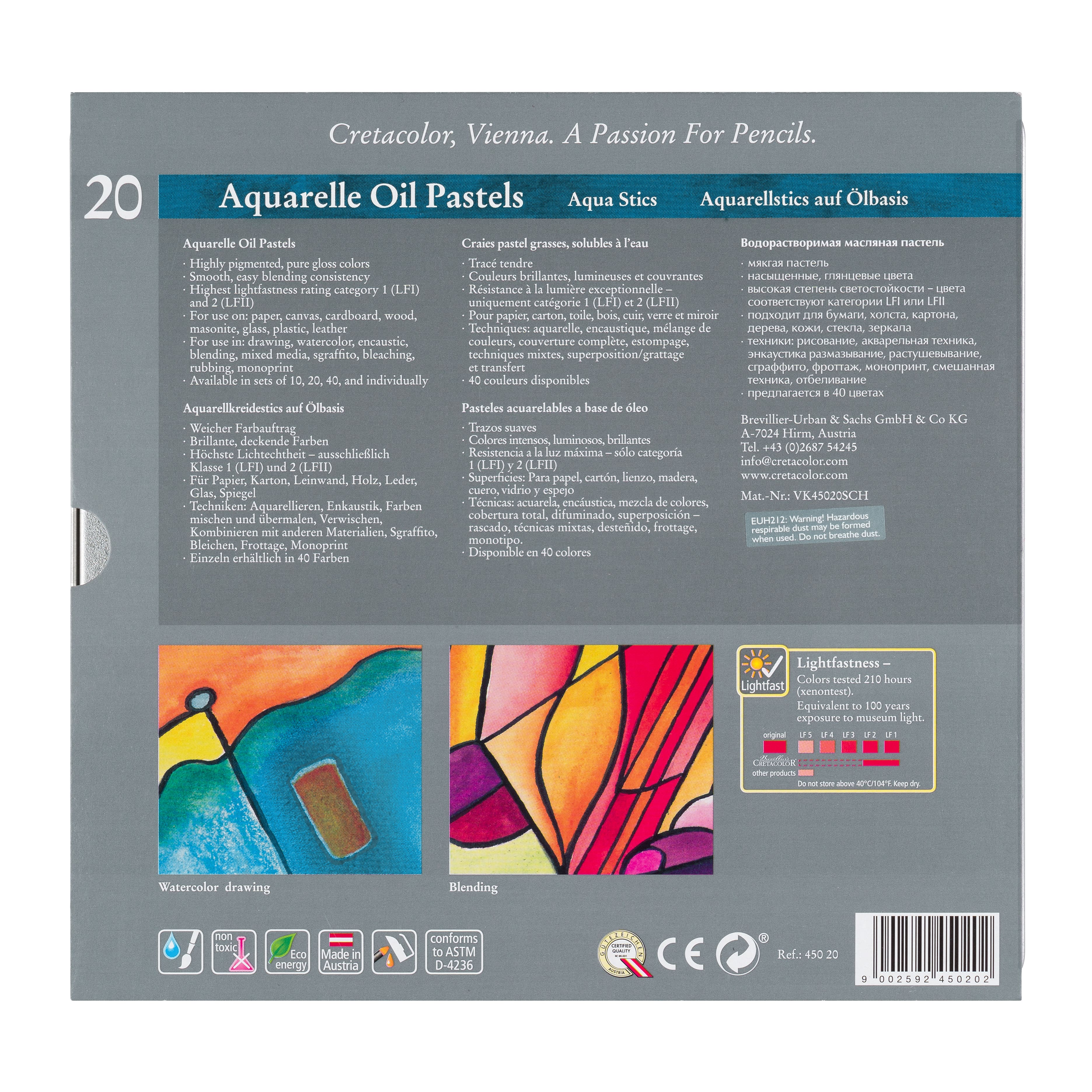 Cretacolor&#xAE; AquaStic 20 Color Oil Pastel Set