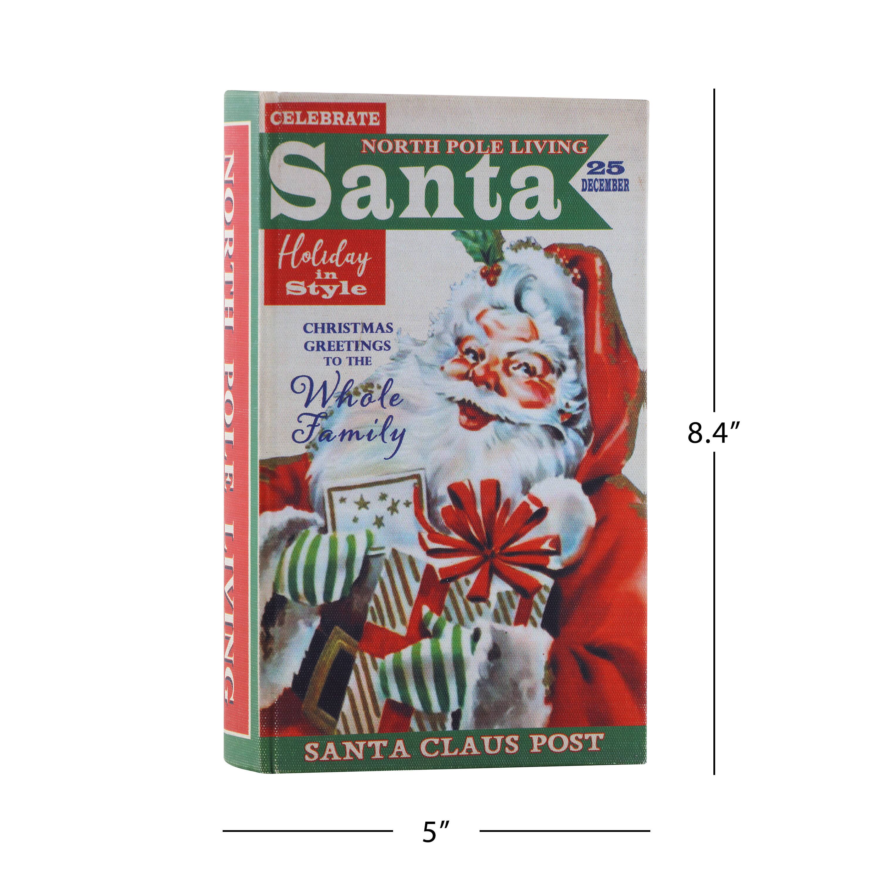 8&#x22; Santa Vintage Storage Box