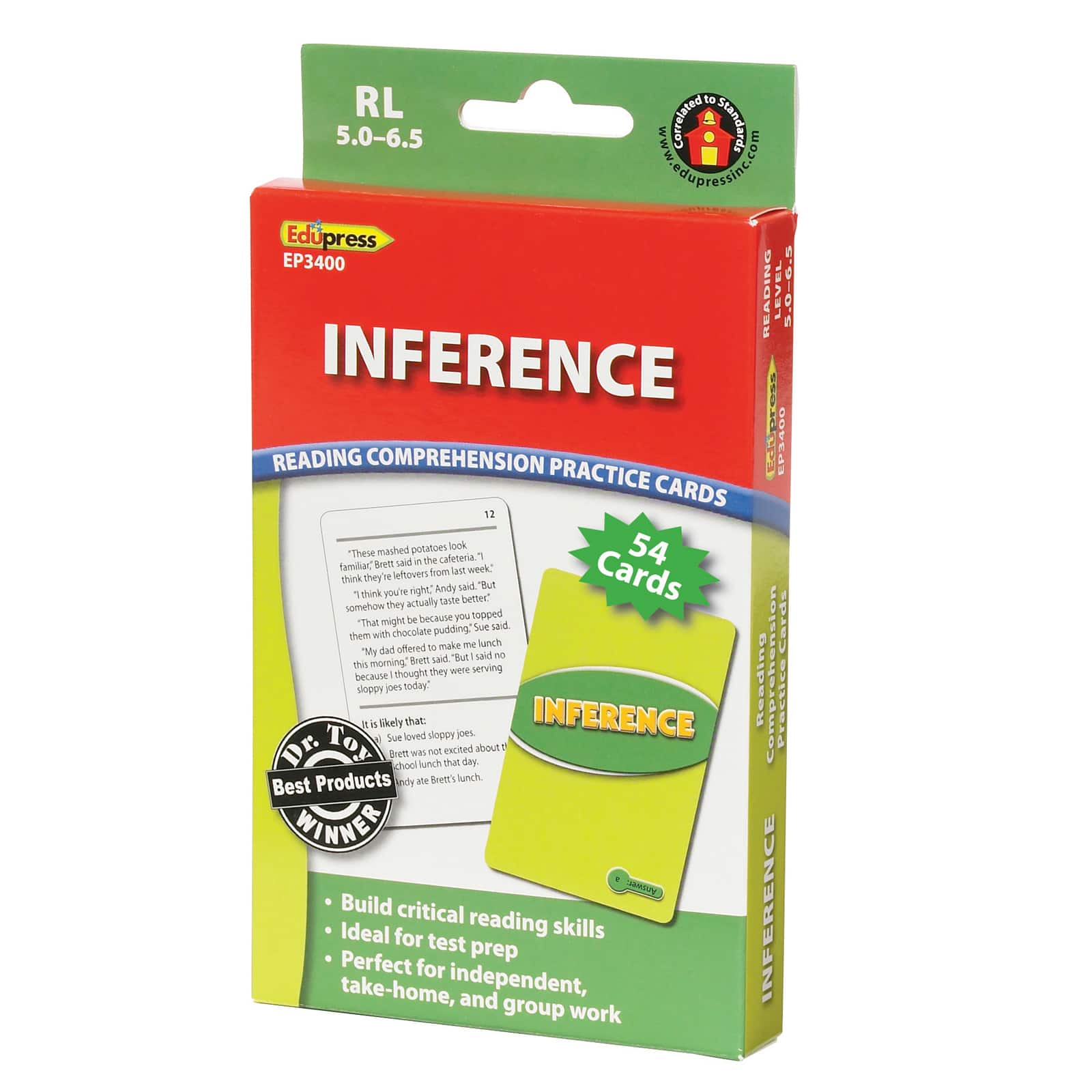 Edupress&#xAE; Inference Practice Cards, Green Level