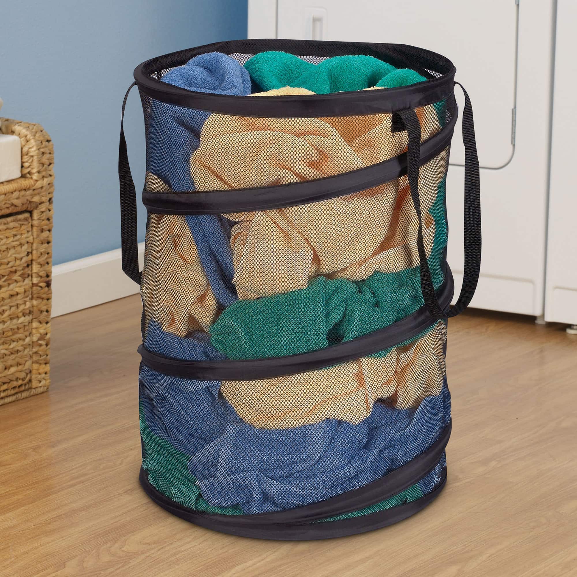 Household Essentials 25" Pop-Up Mesh Laundry Hamper