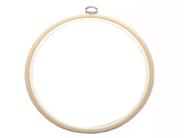 White Embroidery Hoop - Oval Nurge Flexible Hoop
