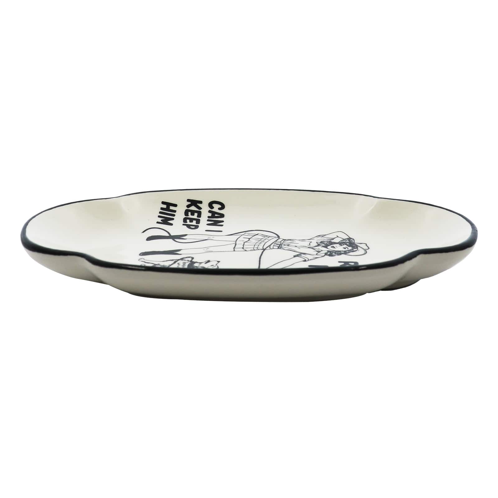 8.25&#x22; Blue Cowgirl Ceramic Dish by Ashland&#xAE;