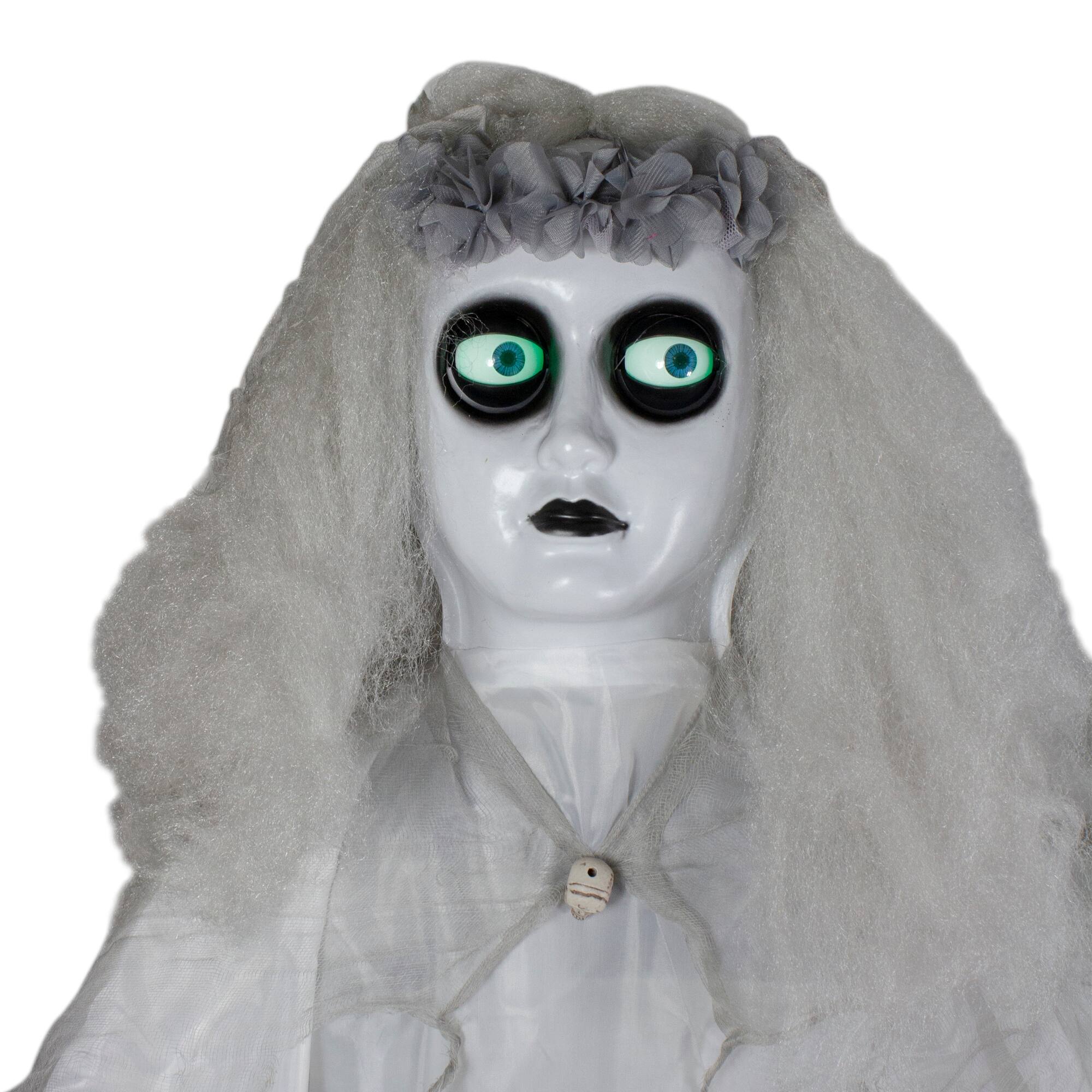 6ft. Lighted &#x26; Animated Ghost Bride Halloween Decoration