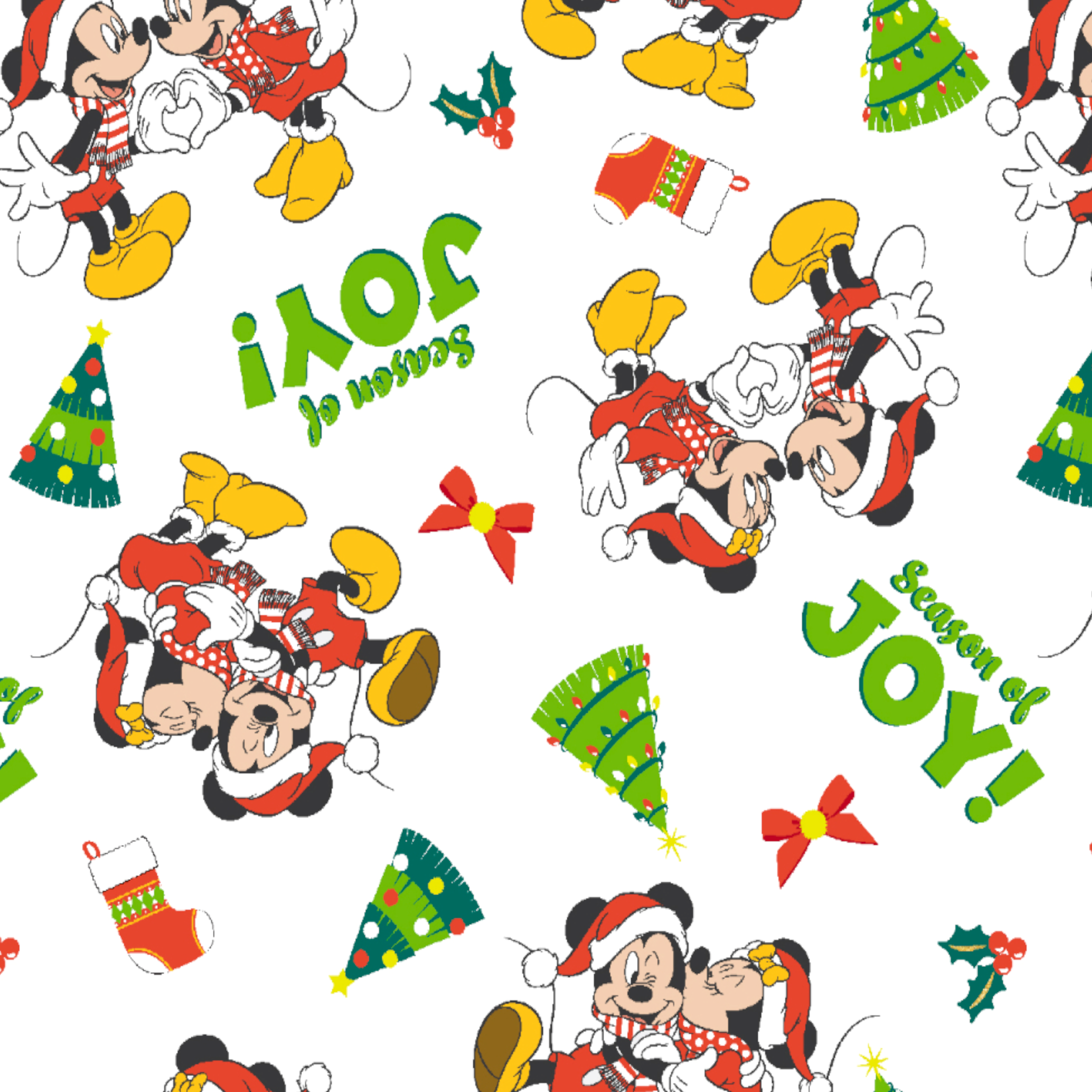 Disney&#xAE; Mickey &#x26; Minnie Christmas Cotton Fabric