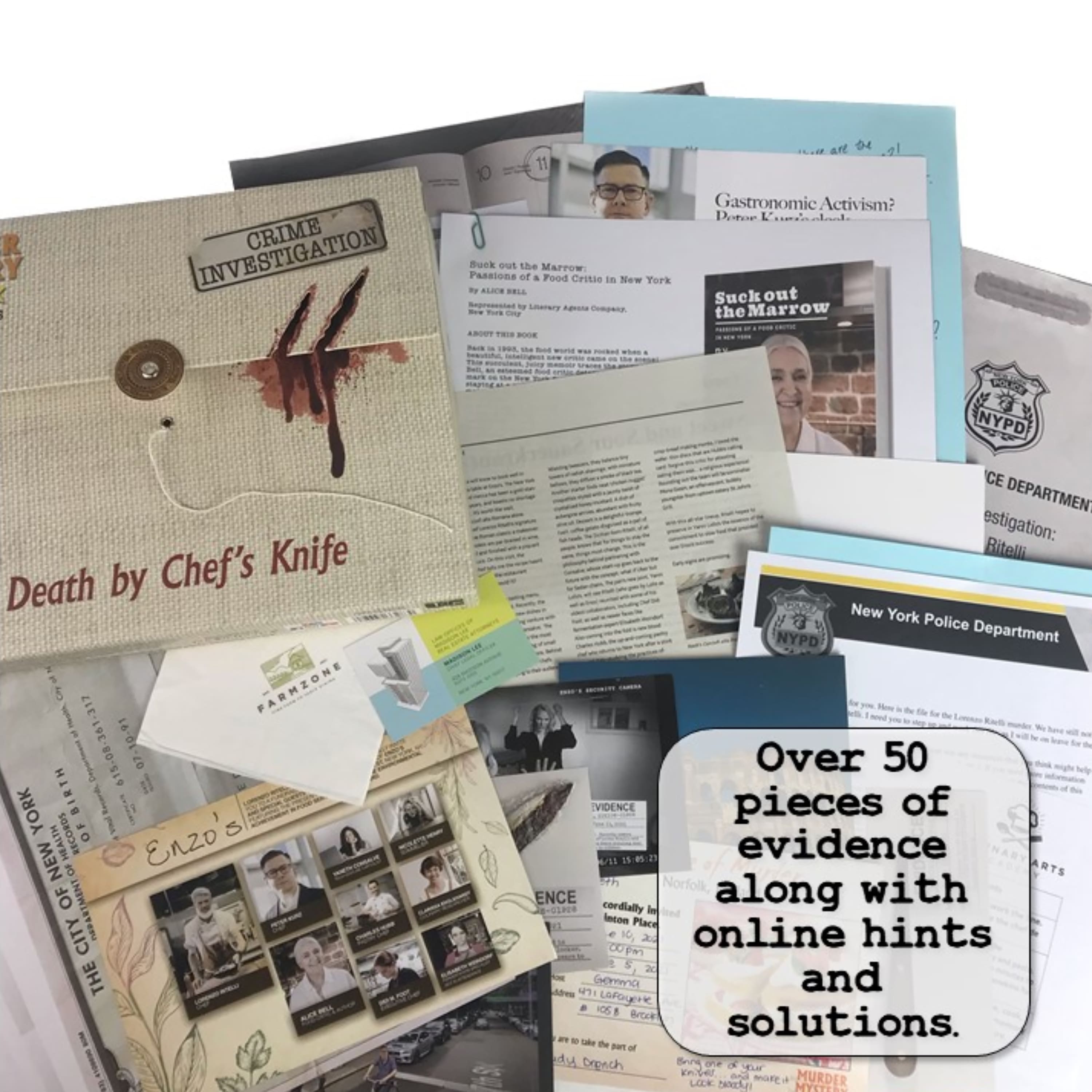 Murder Mystery Party® Case Files: Death by Chef's Knife