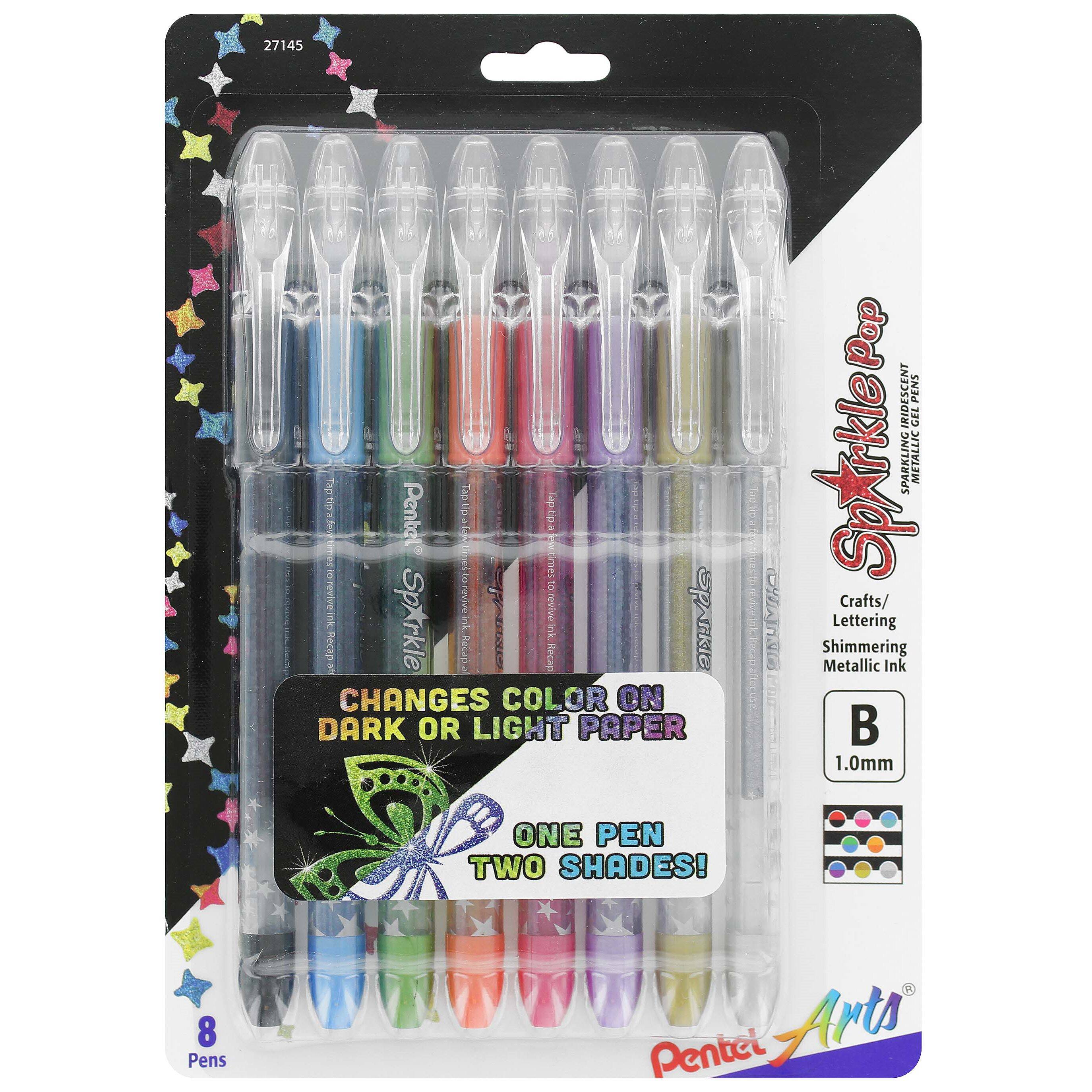 Pentel® Sparkle Pop 8 Color Metallic Gel Pen Set Gel Pens Michaels