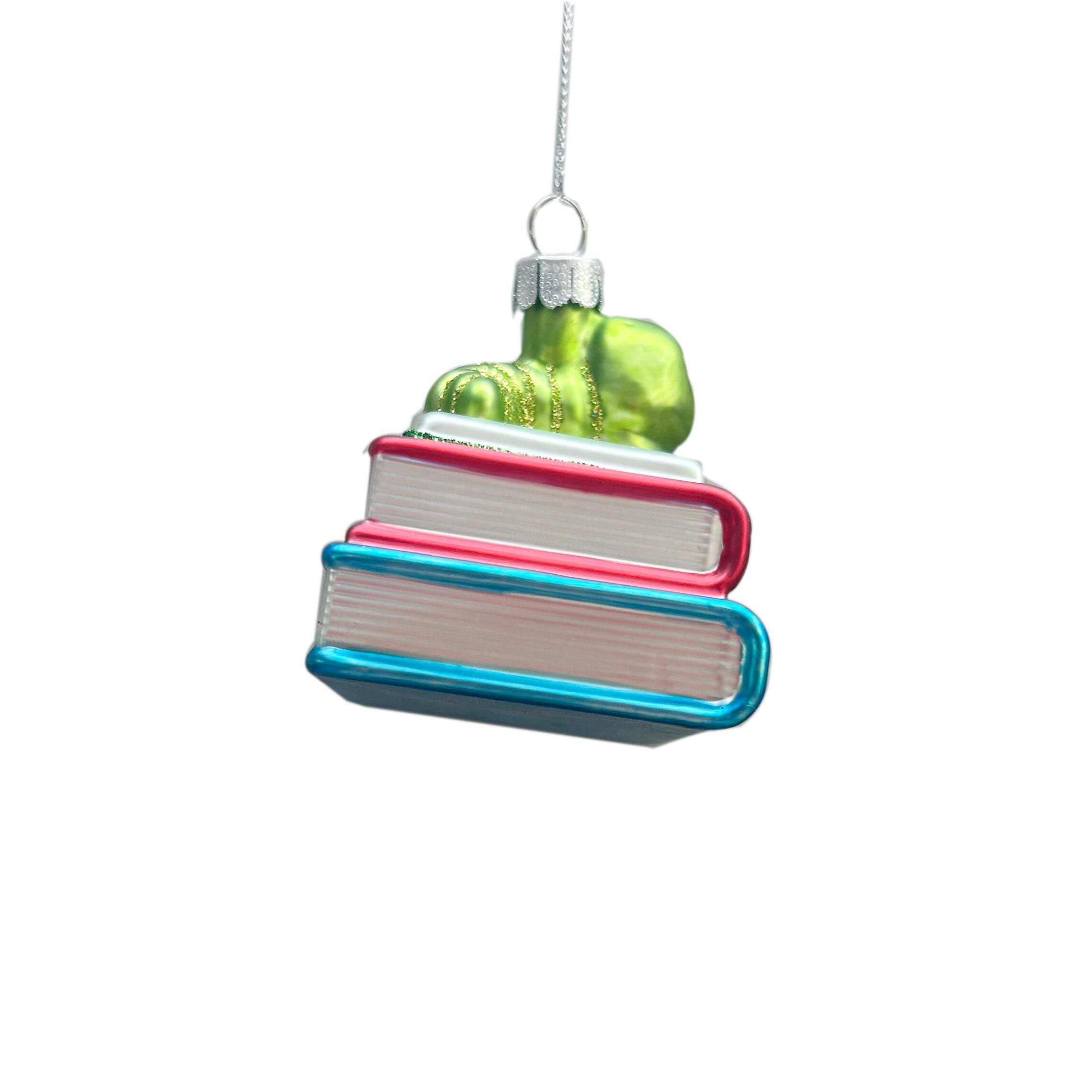 3&#x22; Bookwork Glass Ornament by Ashland&#xAE;