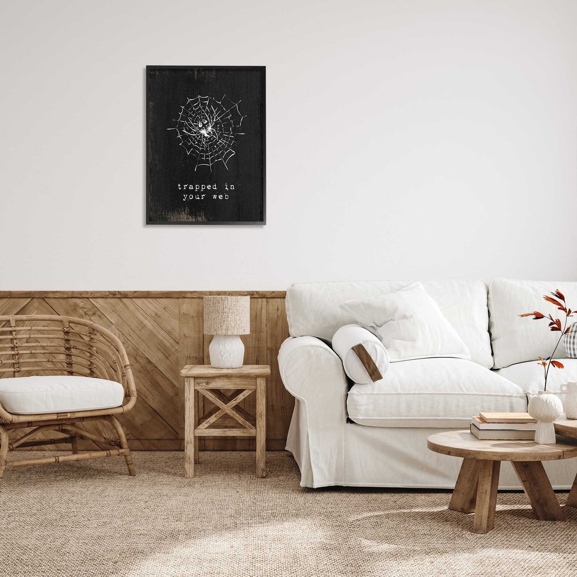 Stupell Industries Trapped In Your Web Spider Framed Giclee Art