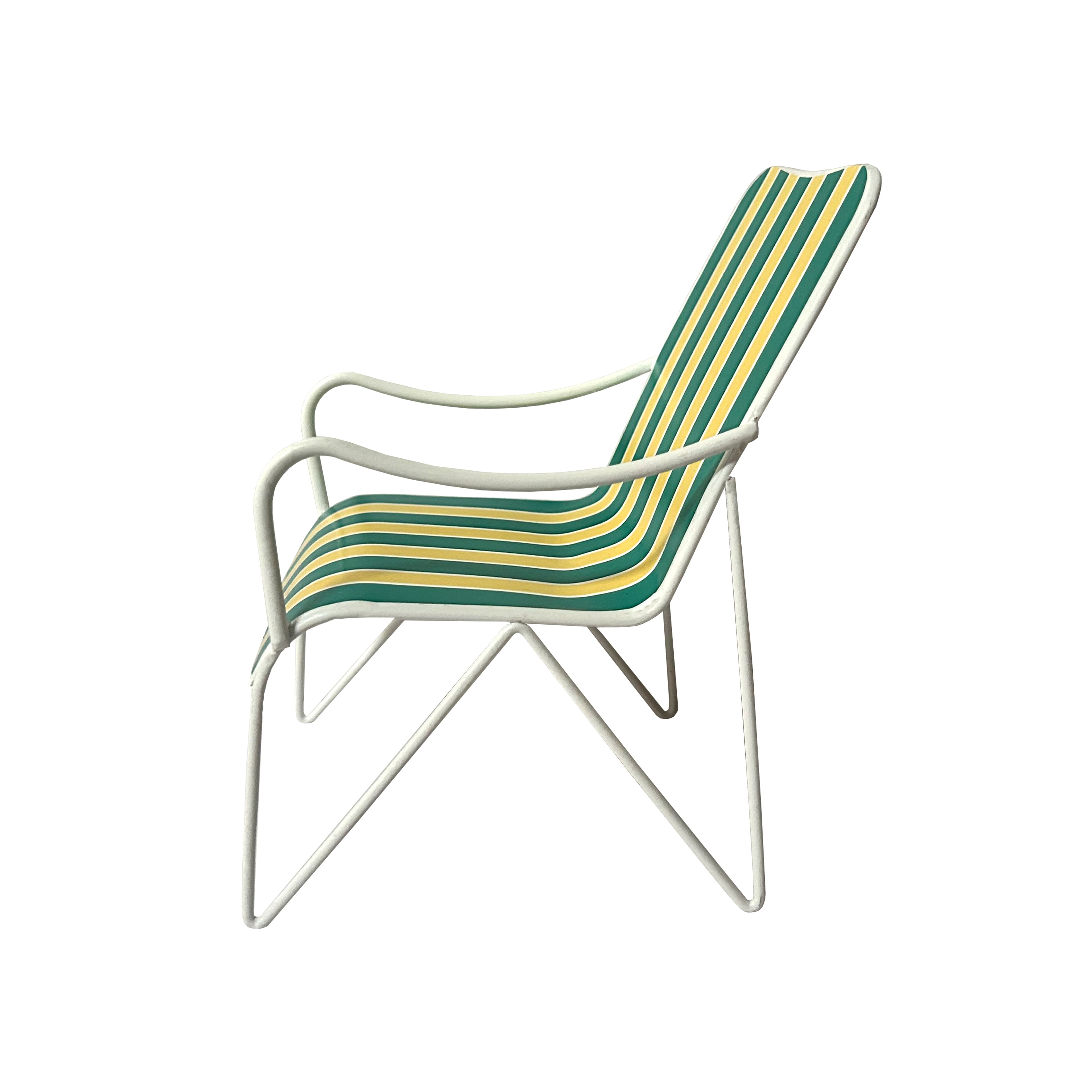 Assorted 6.75&#x22; Striped Metal Beach Chair Tabletop D&#xE9;cor, 1pc. by Ashland&#xAE;