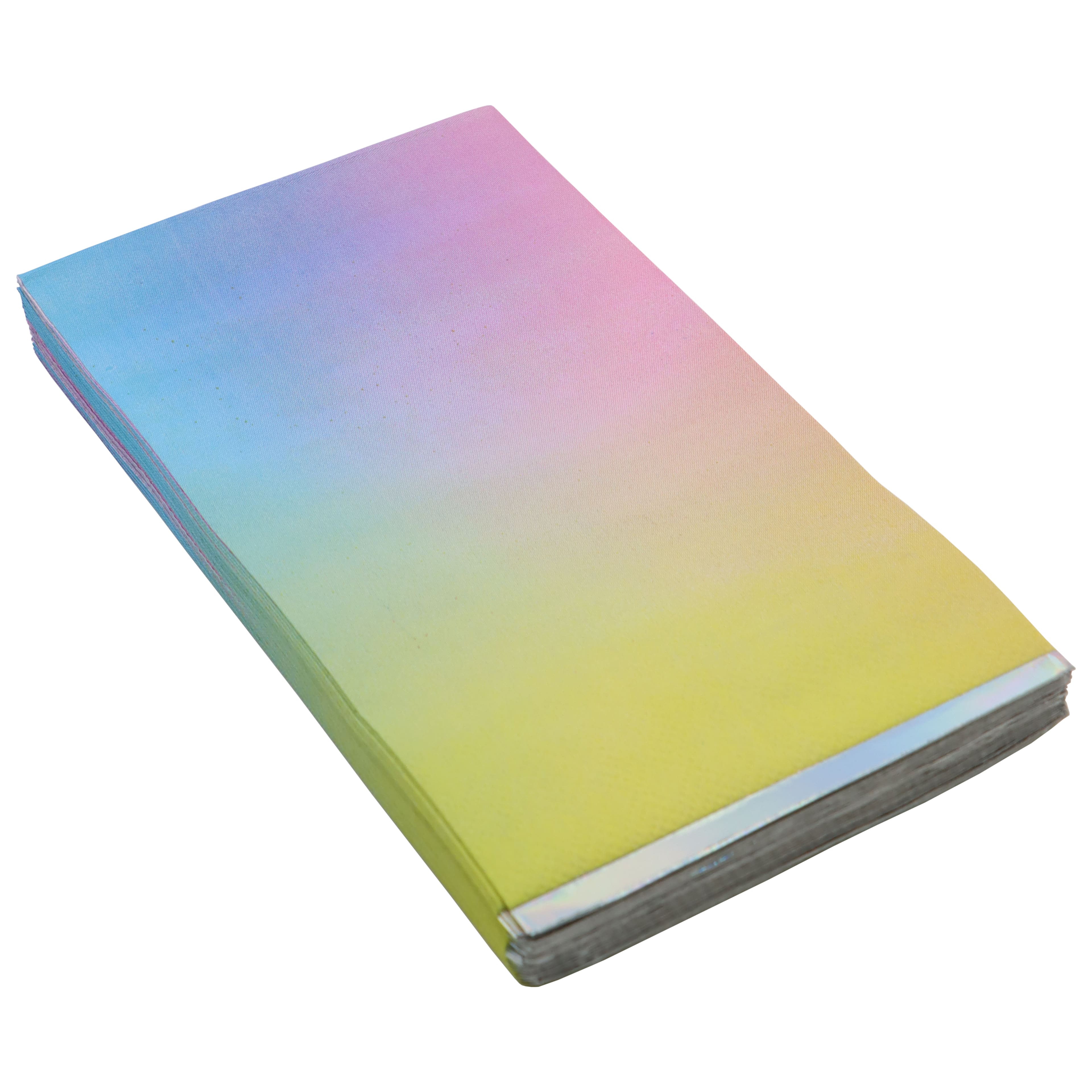Multicolor Ombre Guest Napkins with Iridescent Foil Edges, 20ct. by Celebrate It&#x2122;