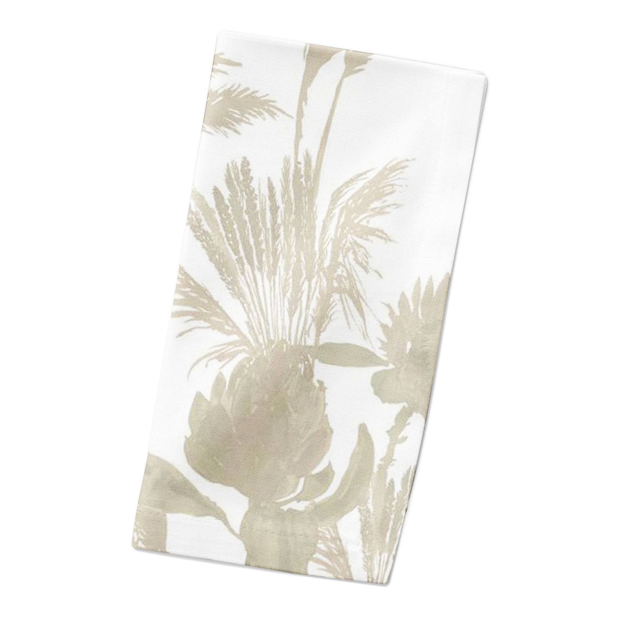 Tonal Protea Blooms Cotton Twill Napkin