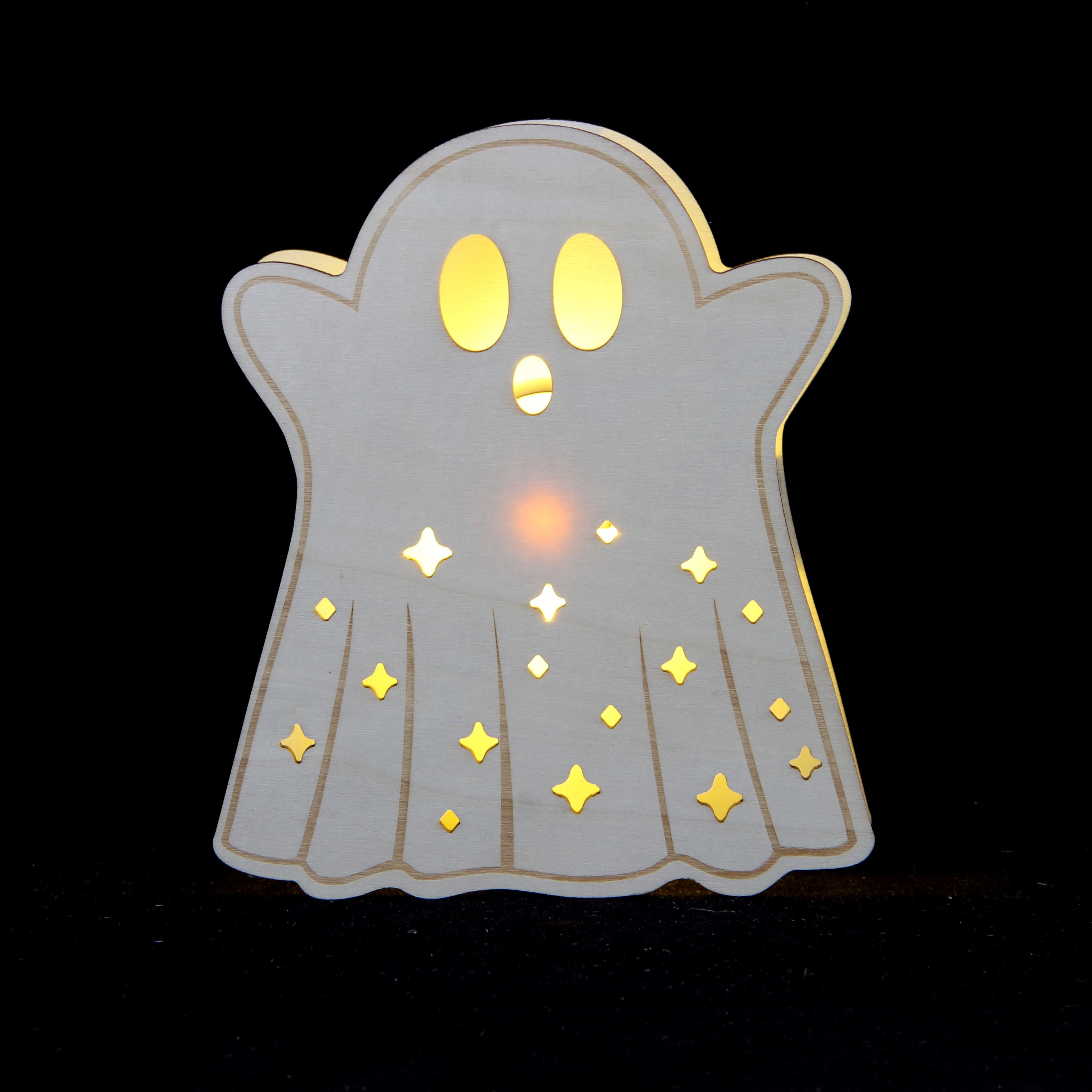 7" Ghost DIY LED Plywood Décor by Make Market®