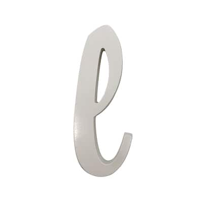 White Lowercase MDF Script Letter By Make Market® | Michaels