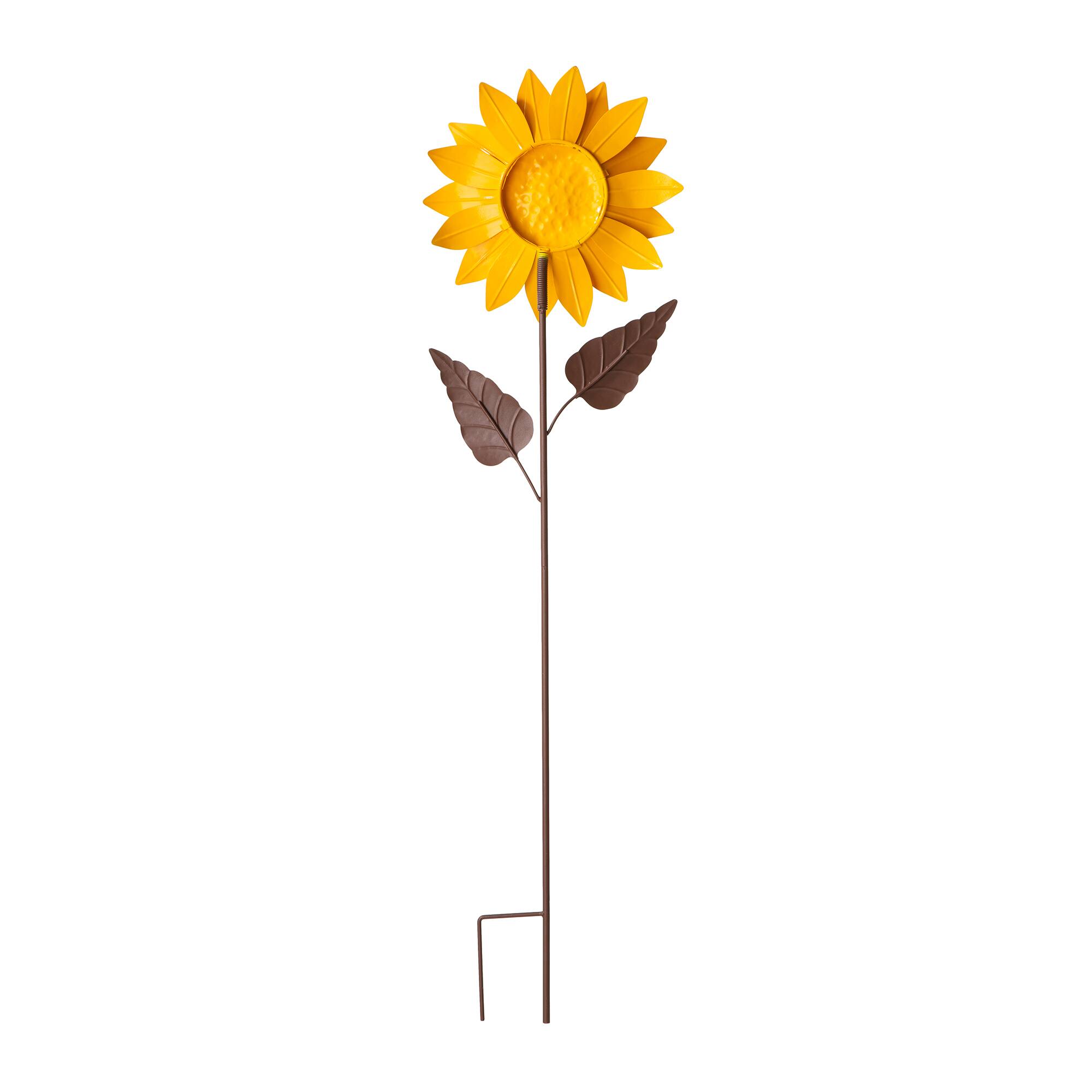 Glitzhome® 42" Fall Sunflower Metal Yard Stake