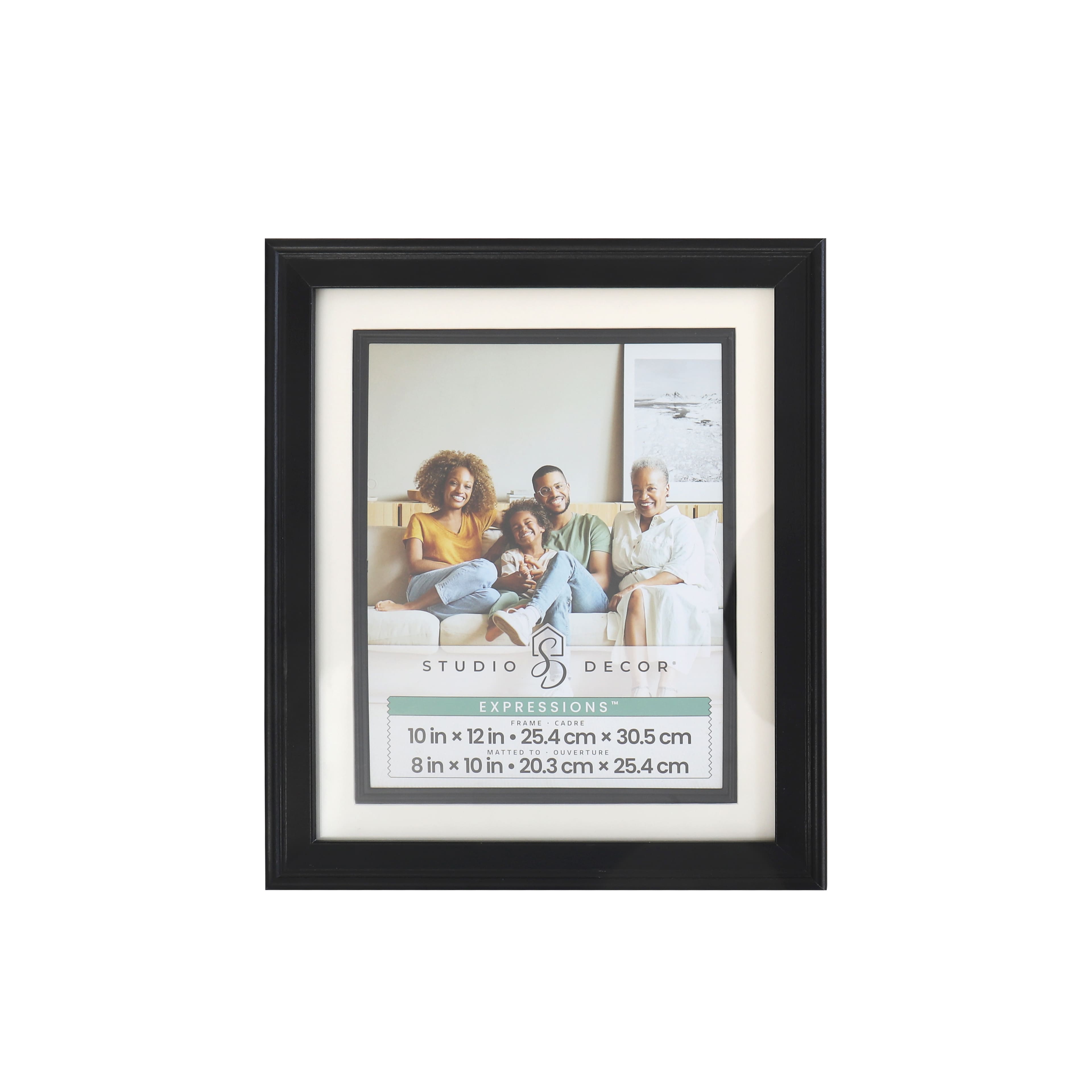 Expressions™ 8" x 10" Black Tabletop Frame with Mat by Studio Décor®