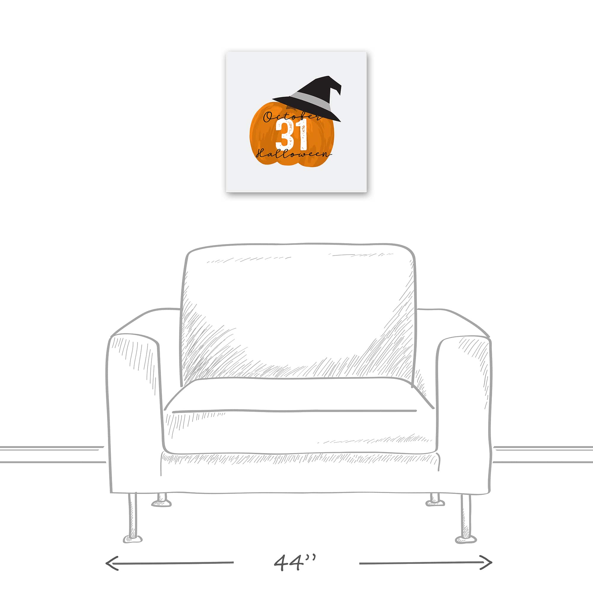 October 31 Halloween Canvas Wall Art