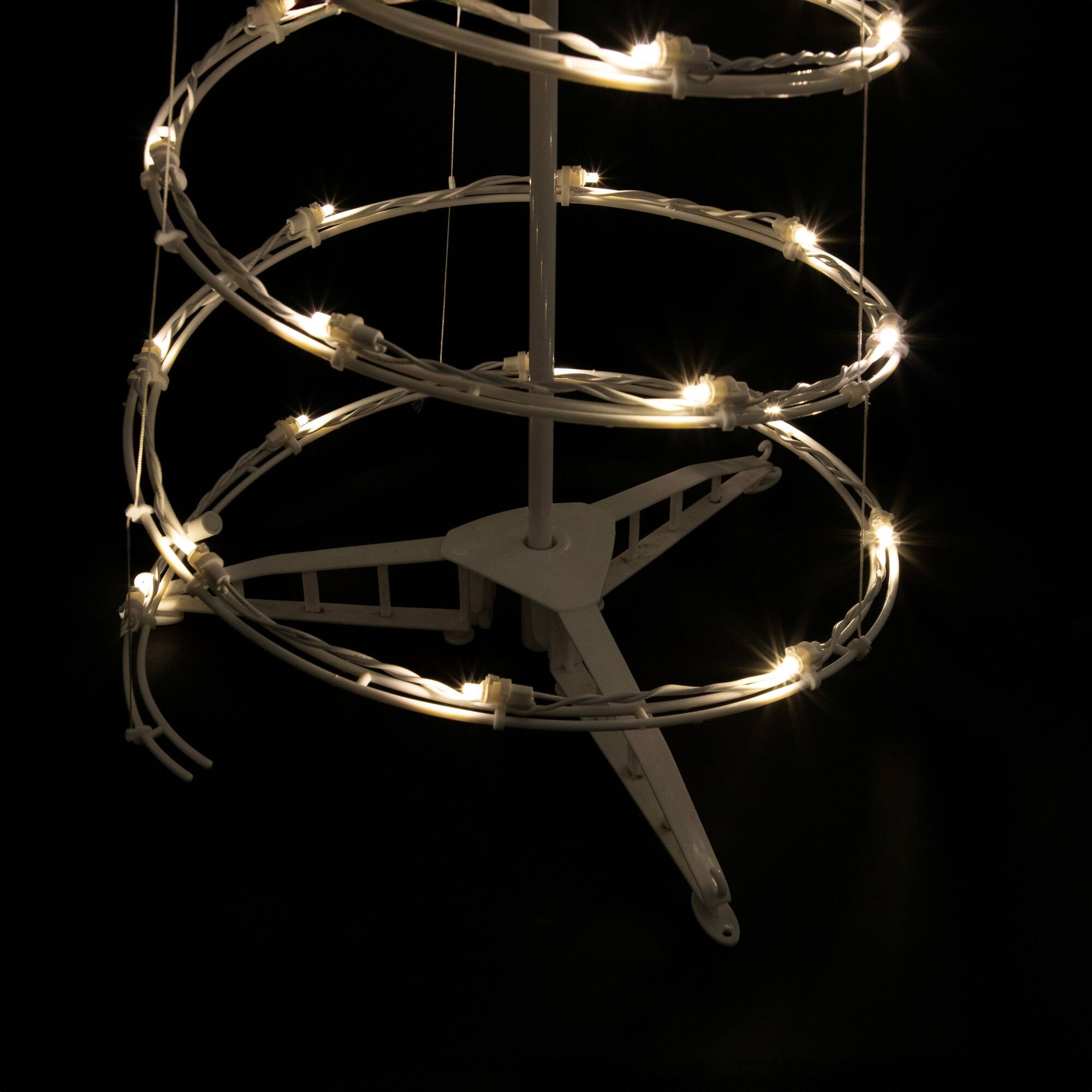 36" x 13" Spiral Outdoor Christmas Tree with Warm White LED Lights