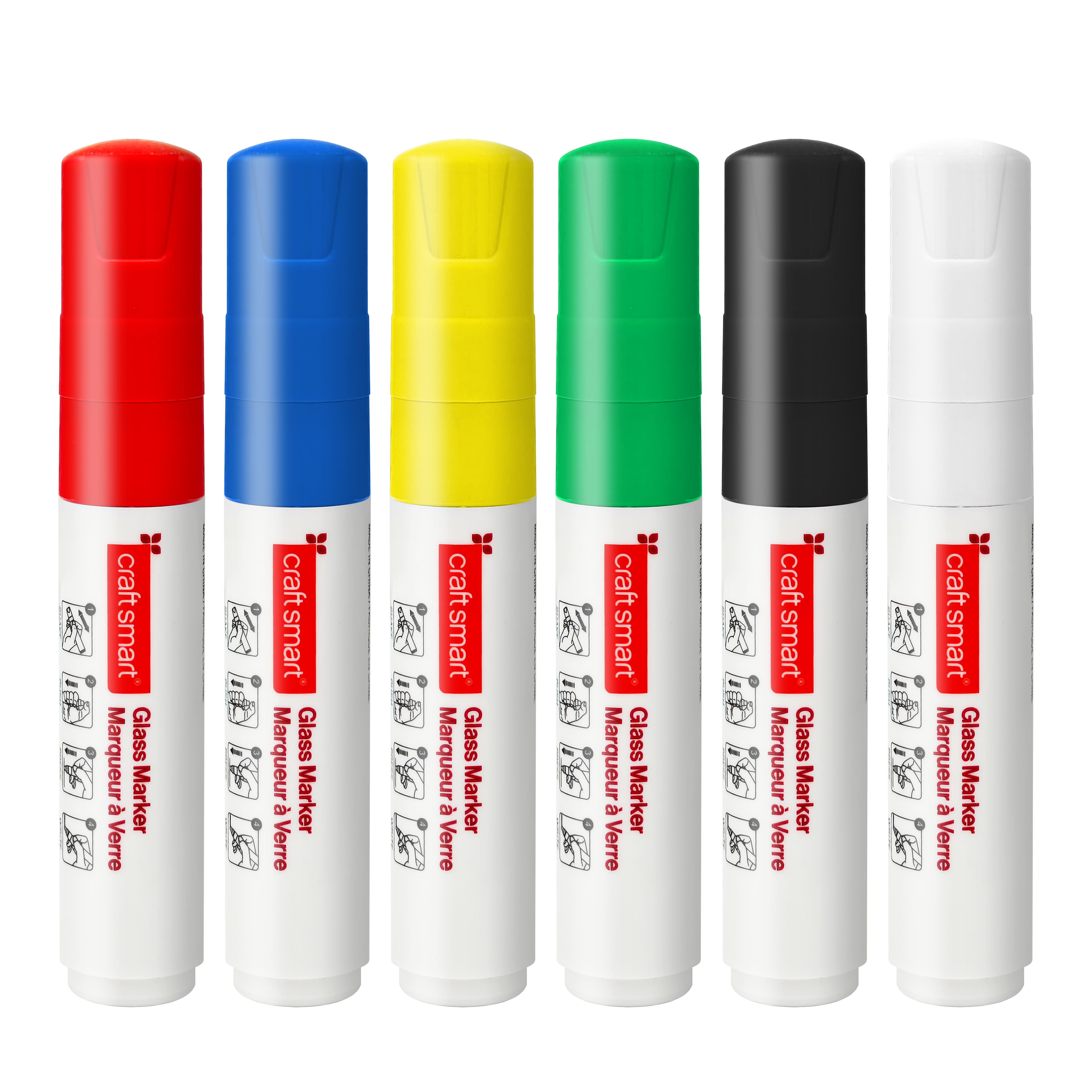 Primary 3-in-1 Nib Glass Markers Set by Craft Smart&#xAE;