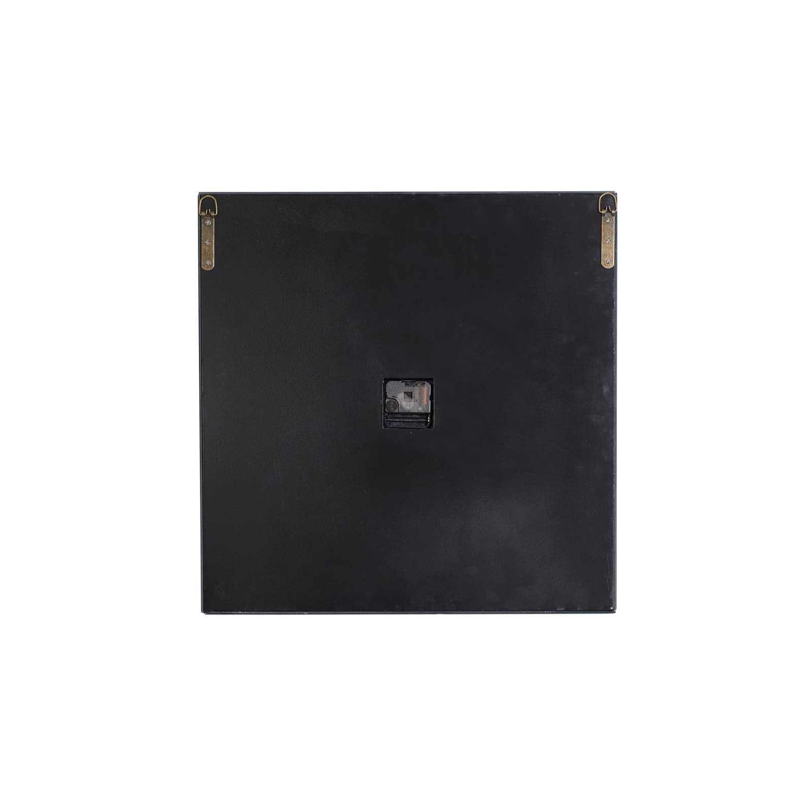 20" Black Wood Glam Wall Clock