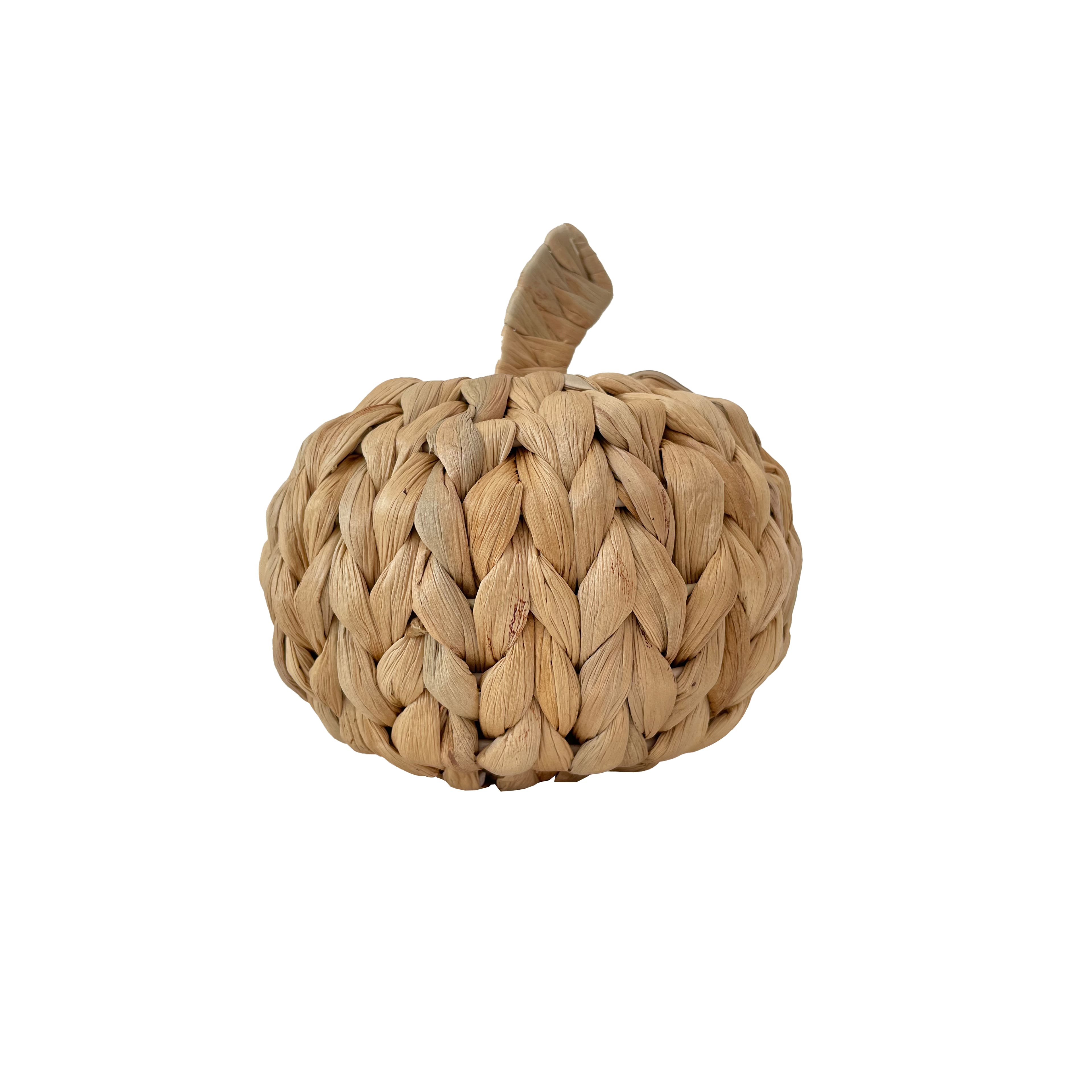 Natural Woven Water Hyacinth Pumpkin Tabletop Décor by Ashland®