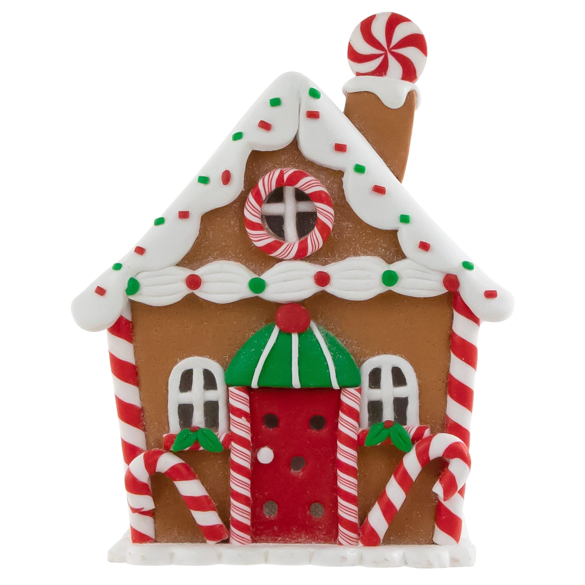 5.25&#x22; LED Lighted Gingerbread Candy House Christmas Decoration