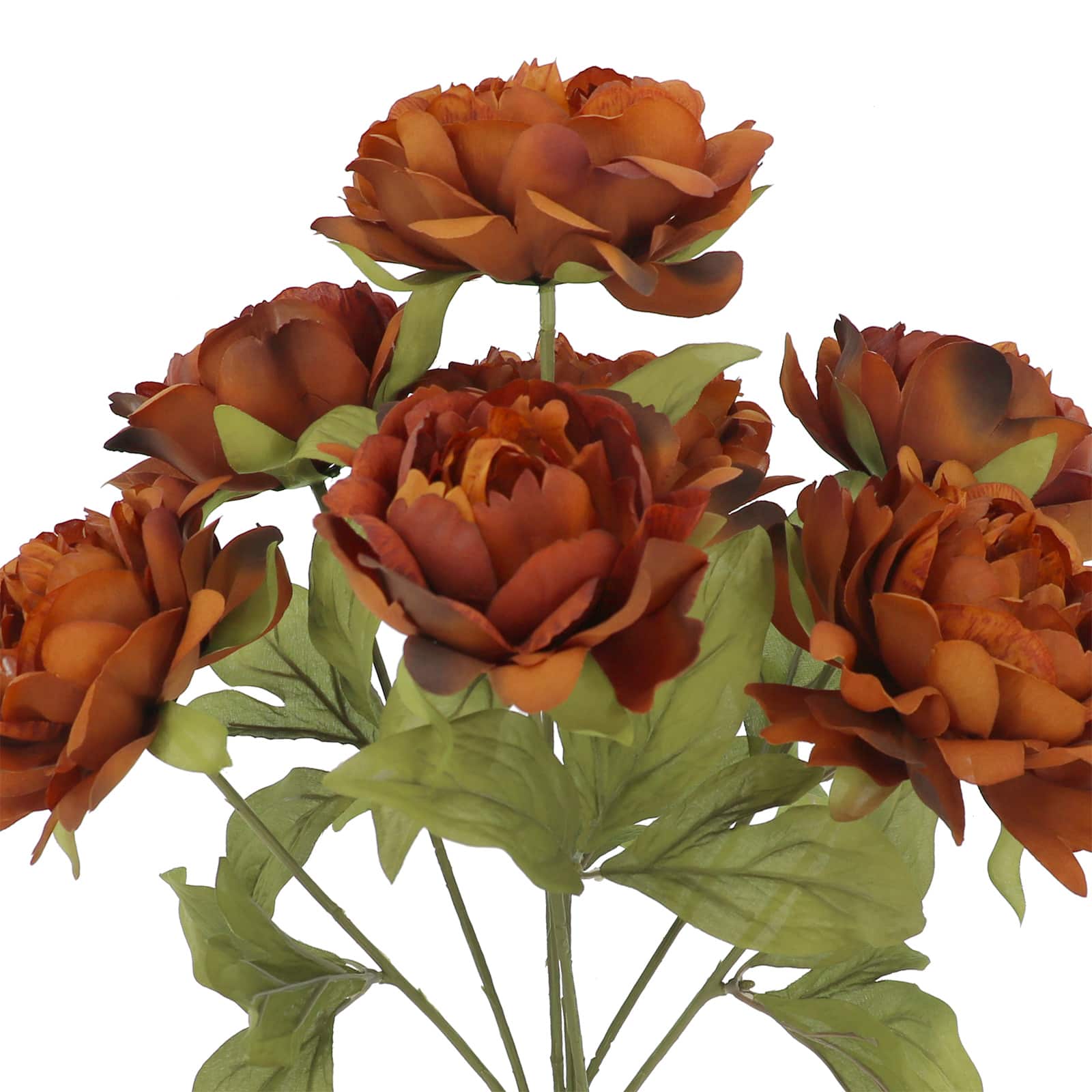 19&#x22; Dark Orange Peony Deluxe Bush by Ashland&#xAE;