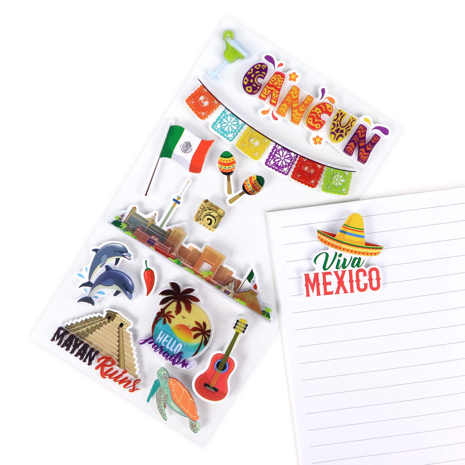 12 Pack: Cancun Dimensional Stickers by Recollections™