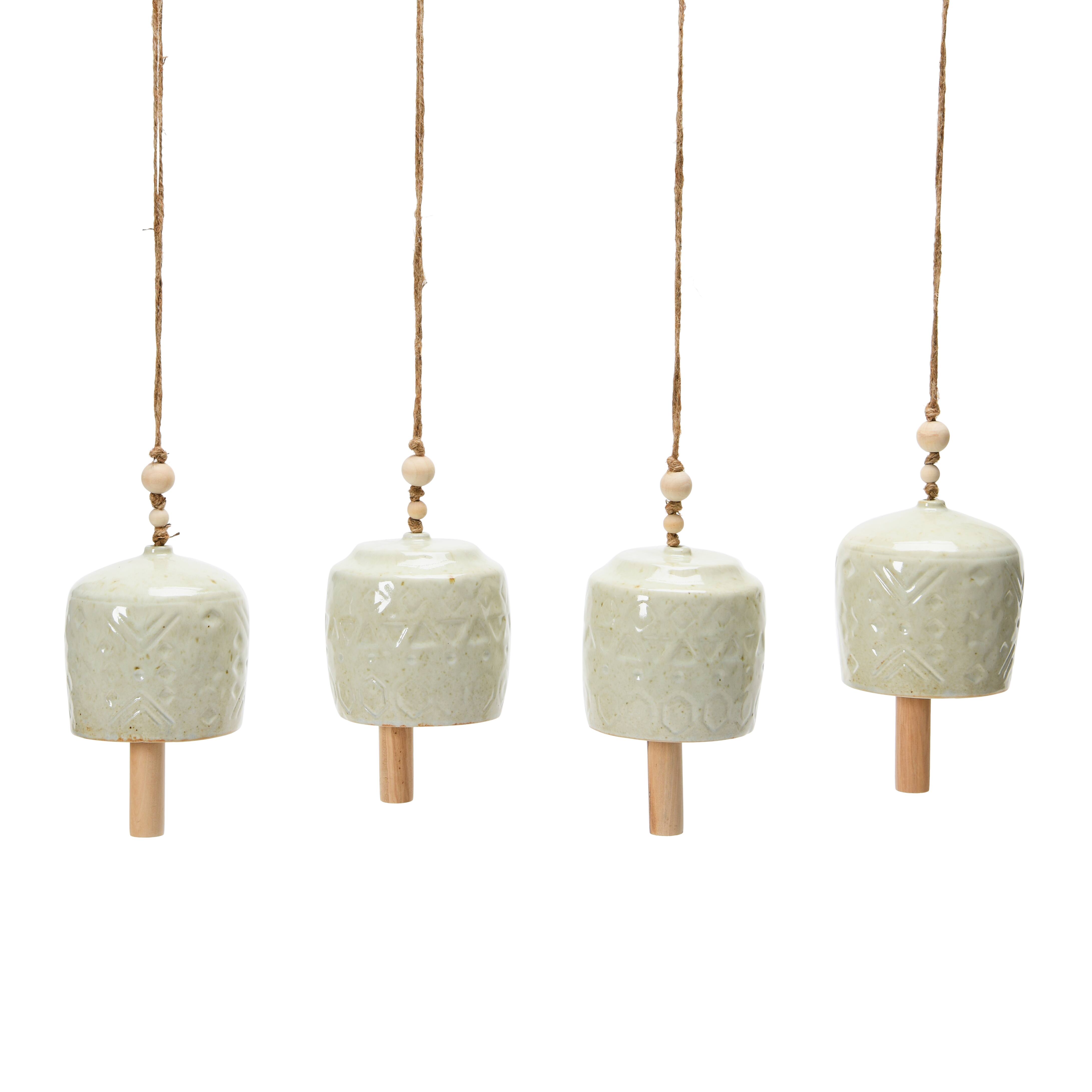 Hello Honey® Stoneware Bell with Reactive Glaze Set