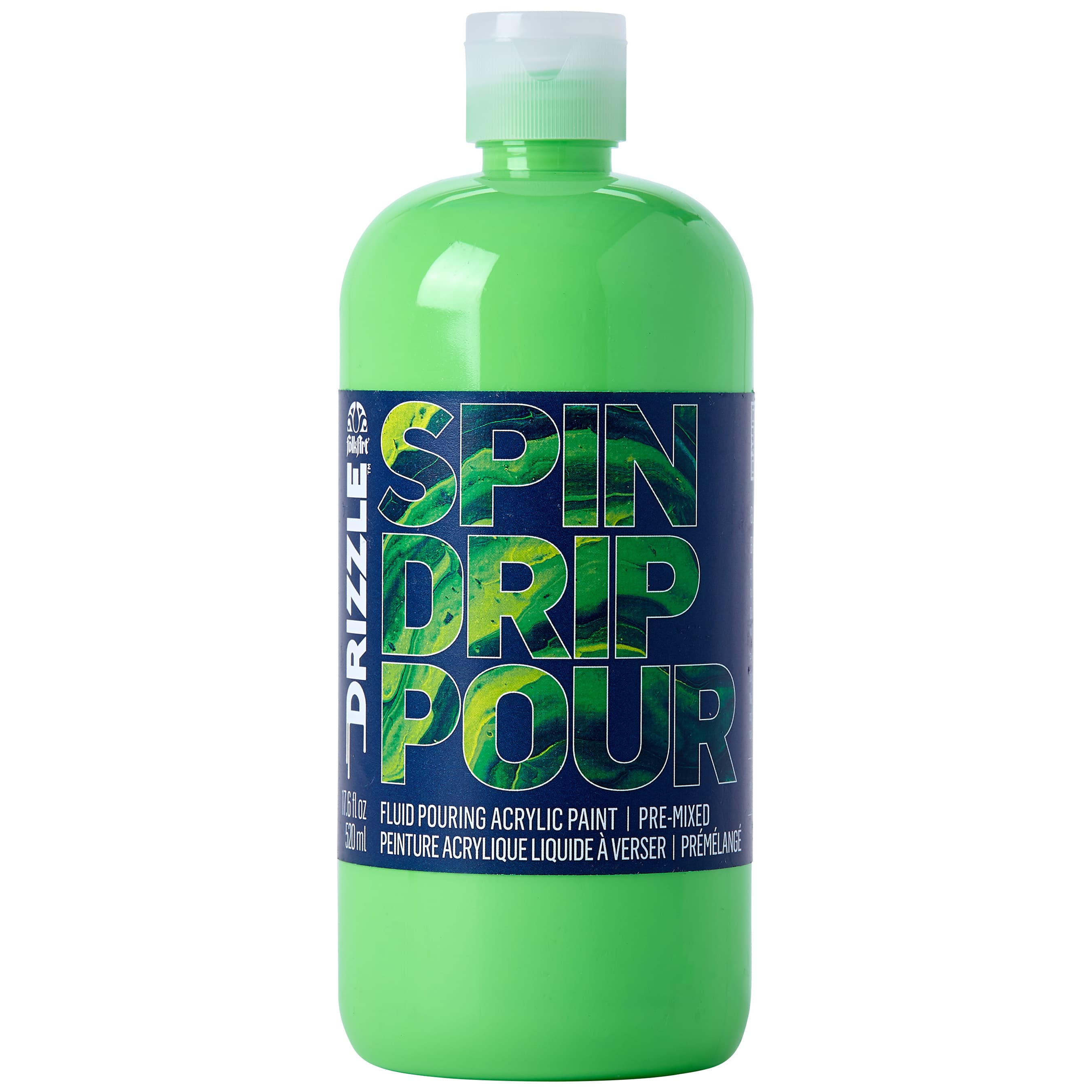 6 Pack: FolkArt® Drizzle™ Pre-Mixed Fluid Pouring Acrylic Paint, 17.6oz.