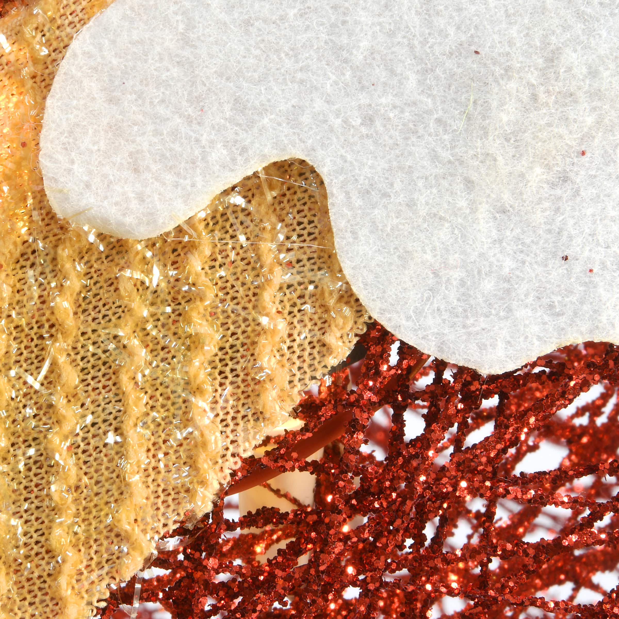 34" Santa & Reindeer Pulling Sleigh, Clear Lights