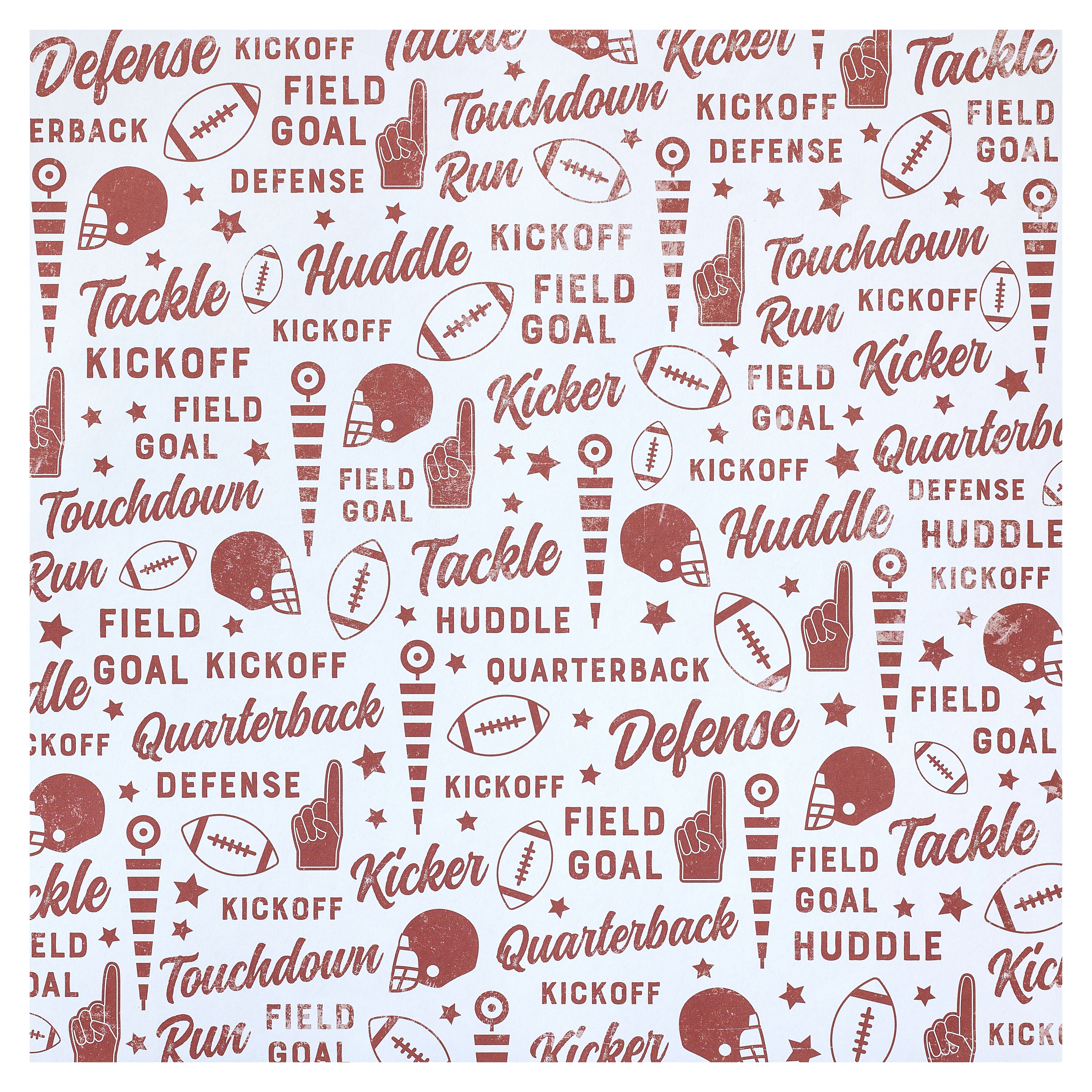 Football Double-Sided Cardstock Paper by Recollections&#x2122;, 12&#x22; x 12&#x22;