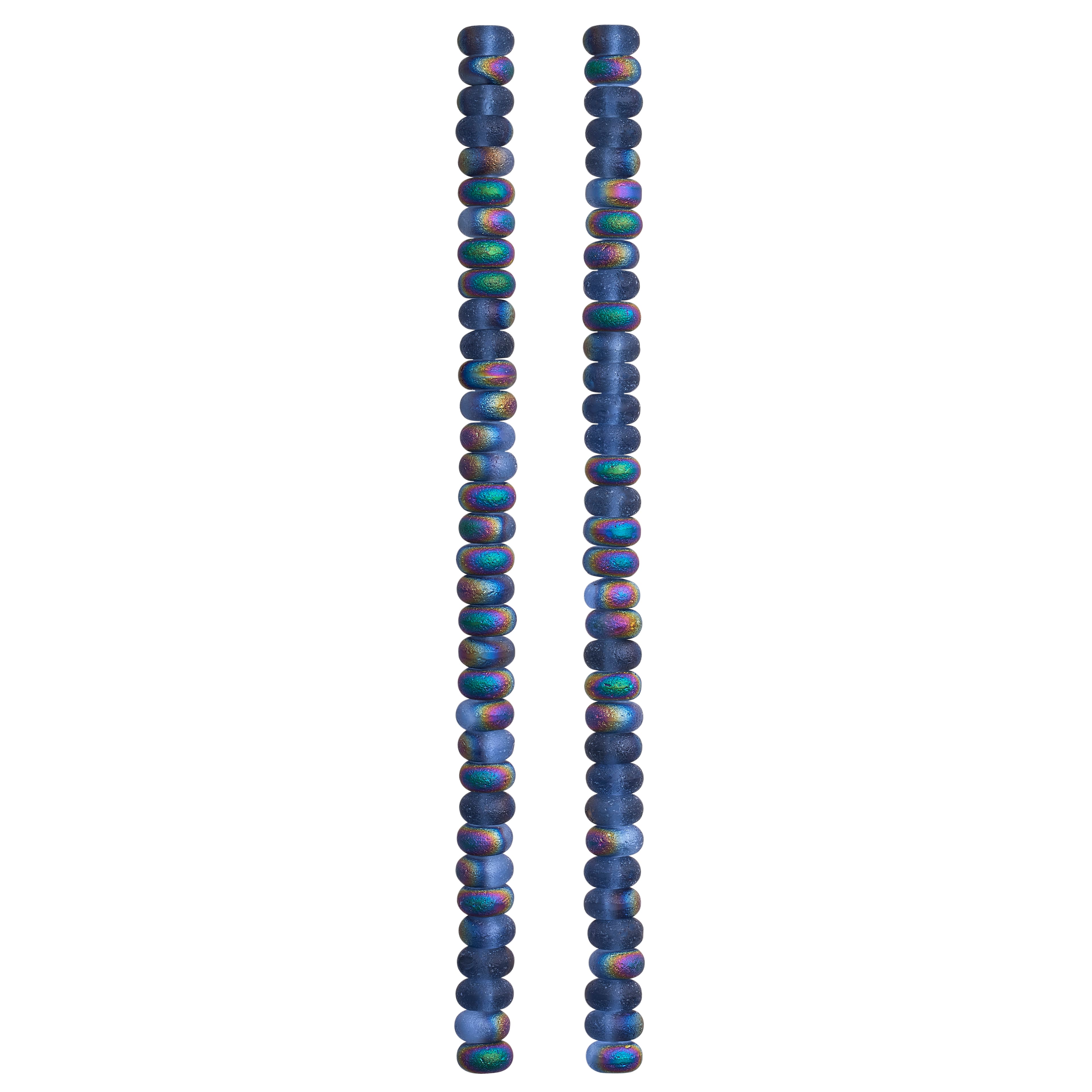 Blue Rondelle AB Glass Beads, 6mm by Bead Landing™
